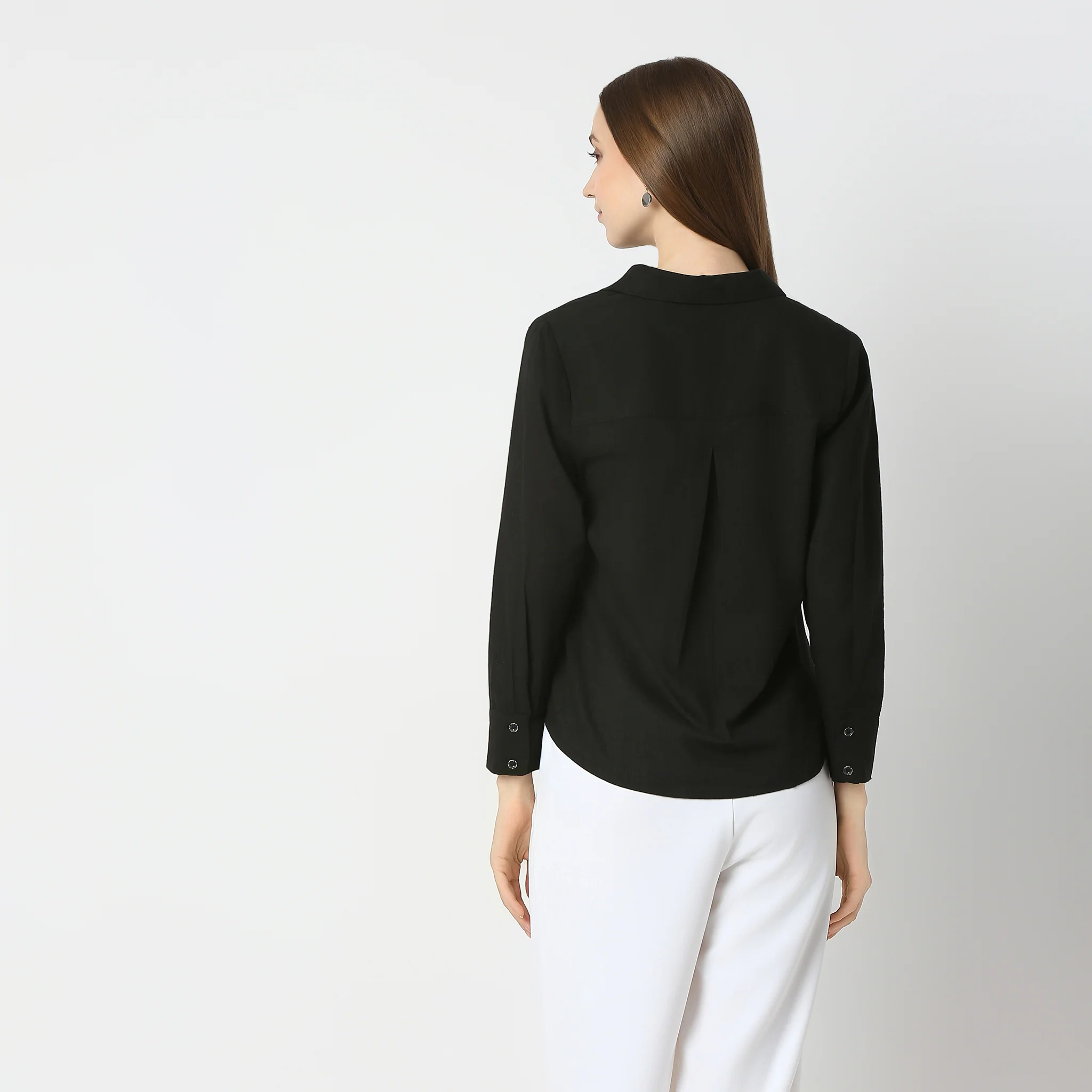 Embroidered Straight Full Sleeve Shirt - Image 3