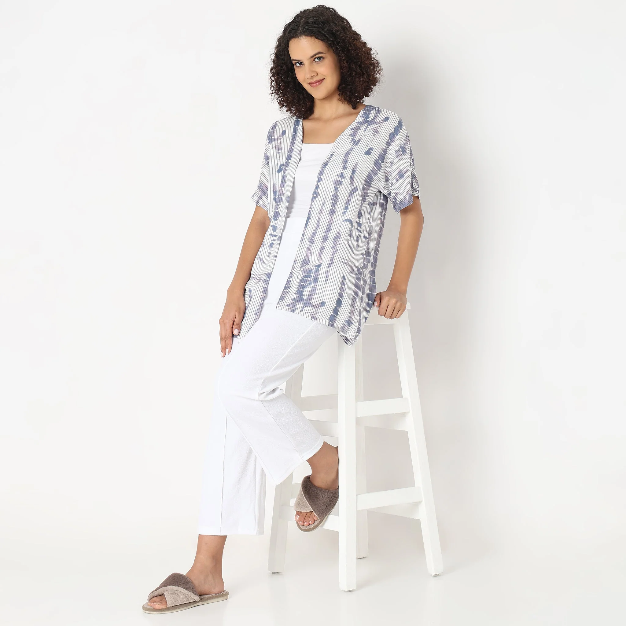 Woven Tropical Lounge Shrug - Image 6