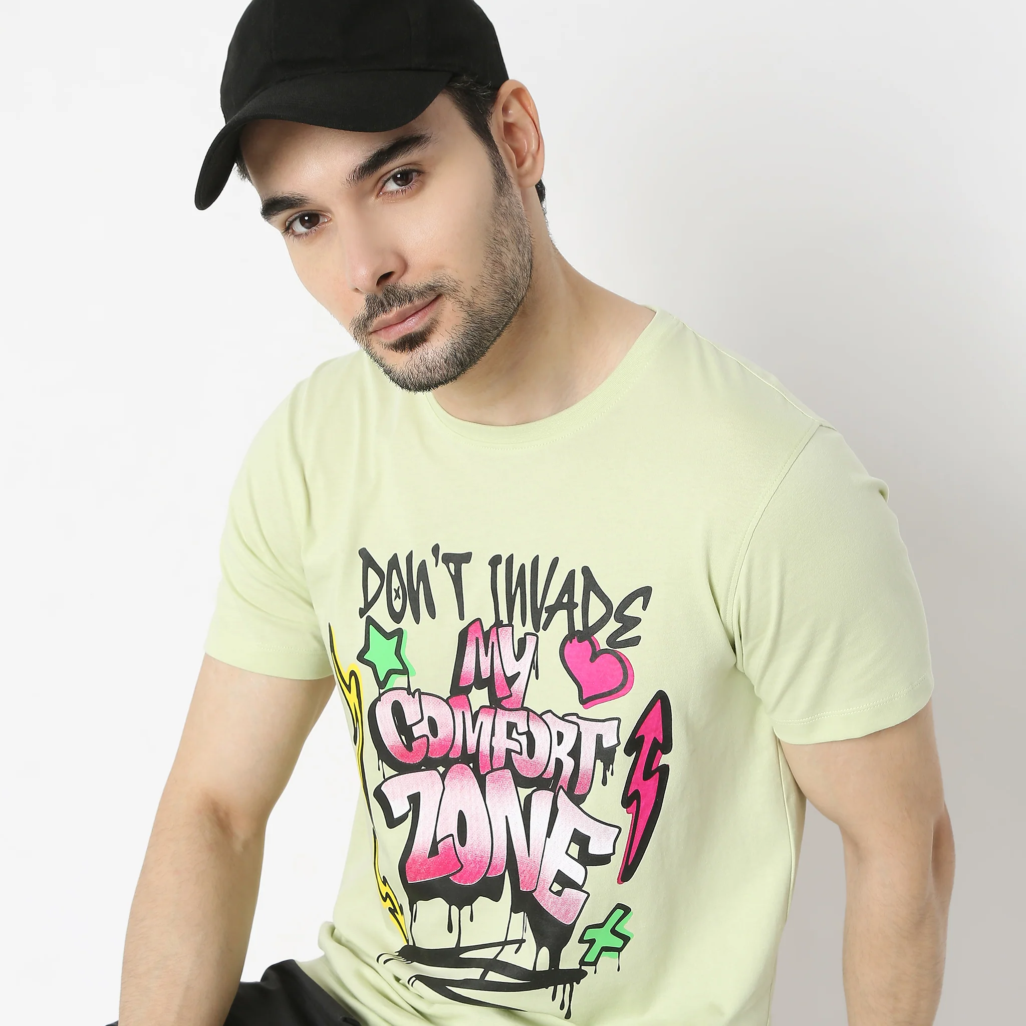 Graphitee Crew Neck Half Sleeve T-Shirt - Image 5