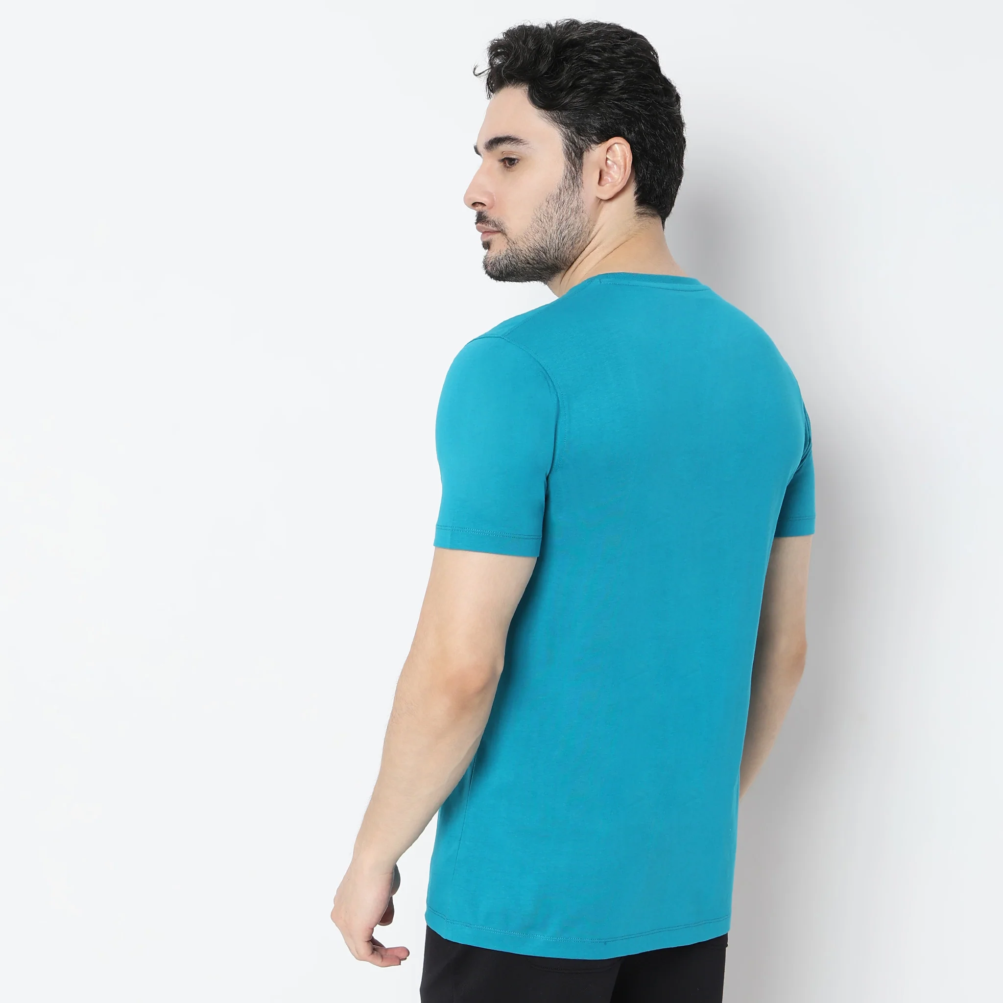 Graphitee Crew Neck Cotton T-Shirt - Image 3