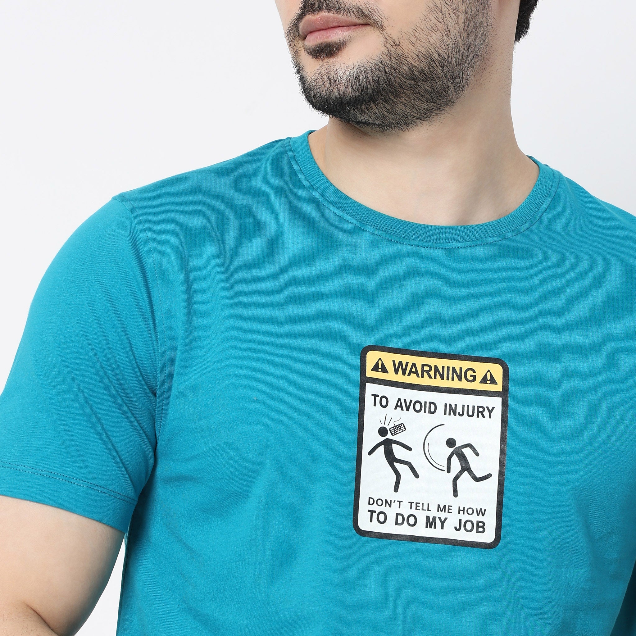 Graphitee Crew Neck Cotton T-Shirt - Image 4