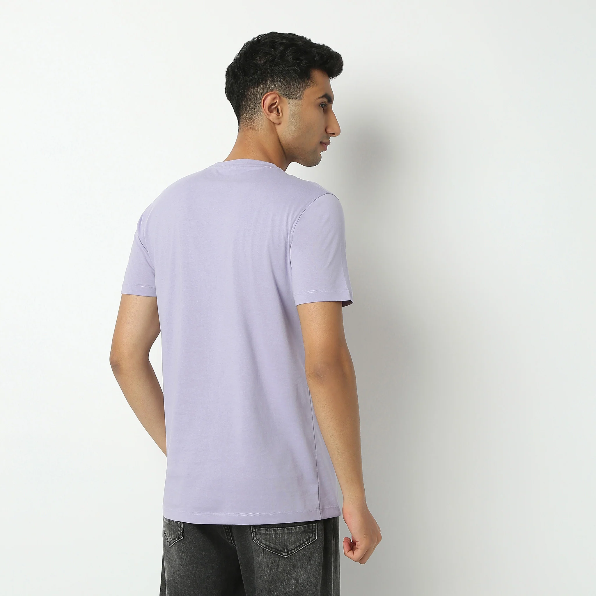Crew Neck Half Sleeve Graphitee T-Shirt - Image 3