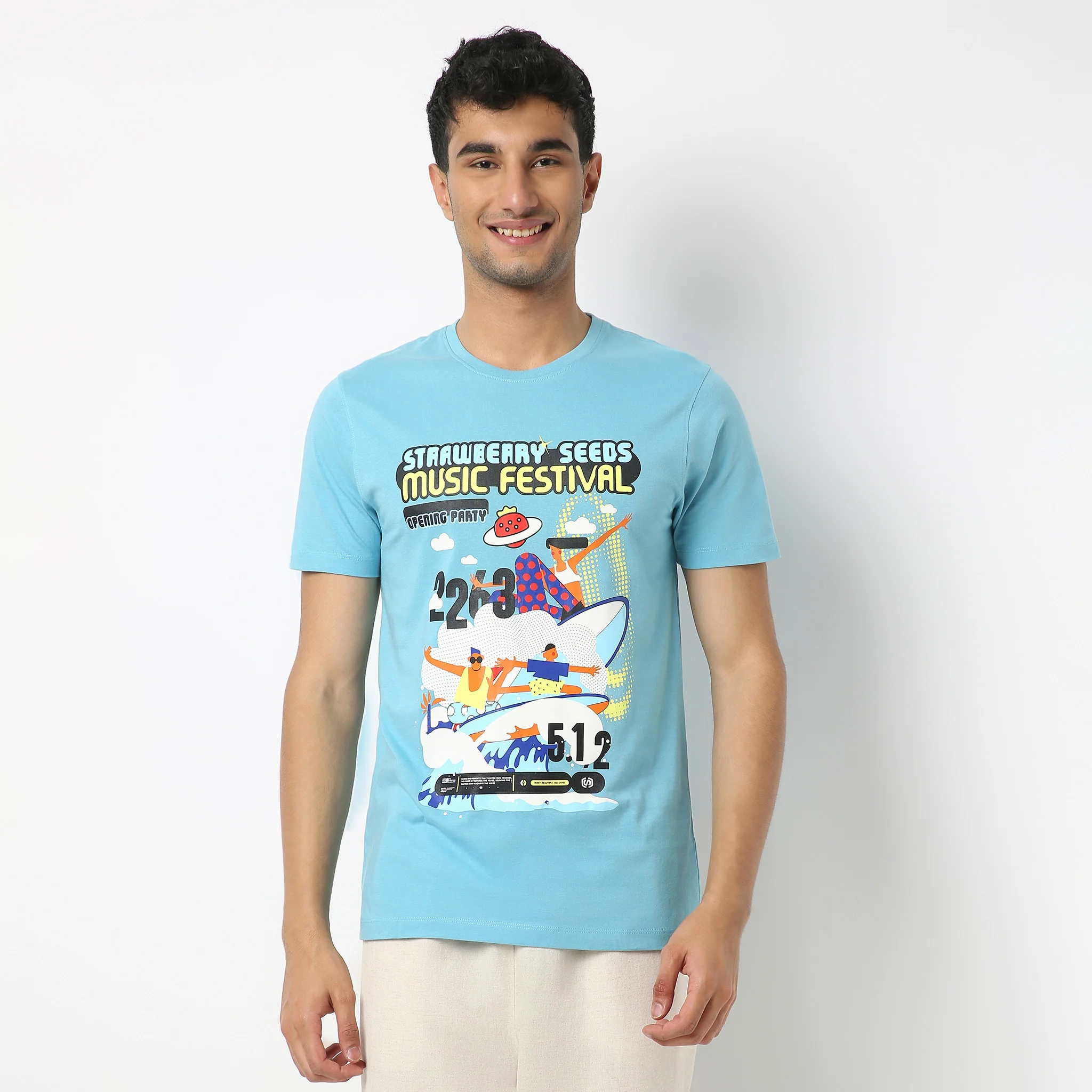 Crew Neck Graphic T-Shirt - Image 2