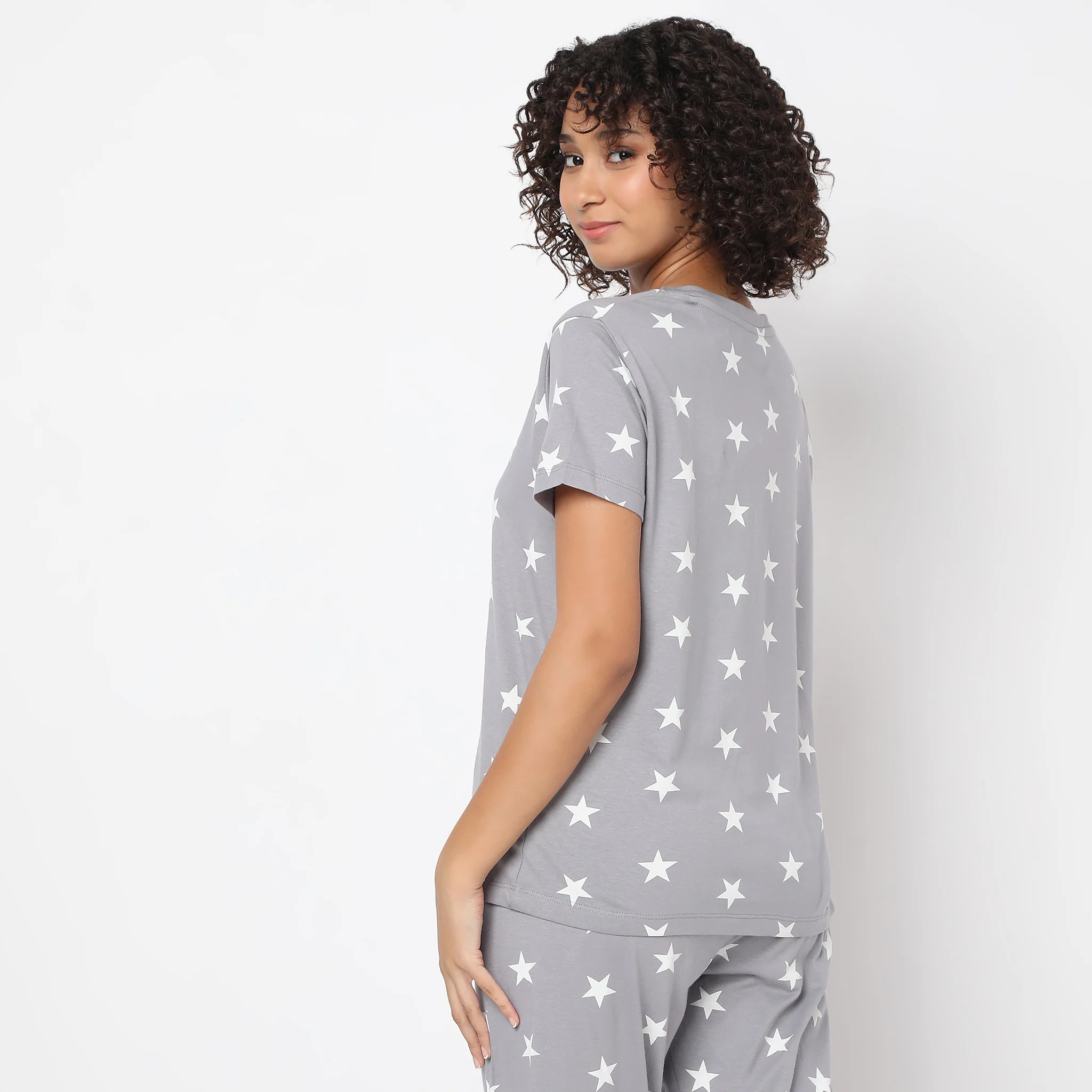 Knitted Graphic Lounge T-Shirt - Image 3