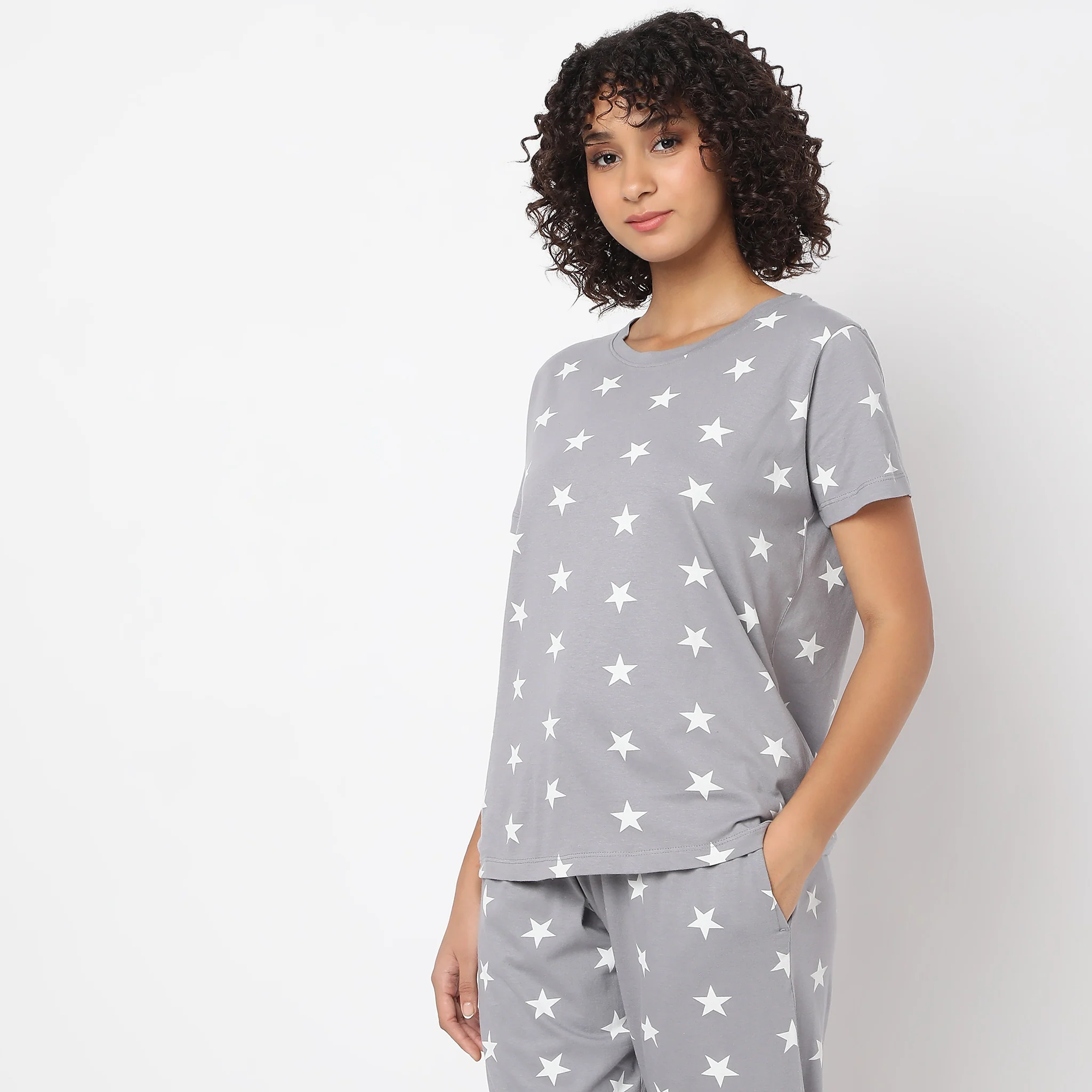 Knitted Graphic Lounge T-Shirt - Image 5