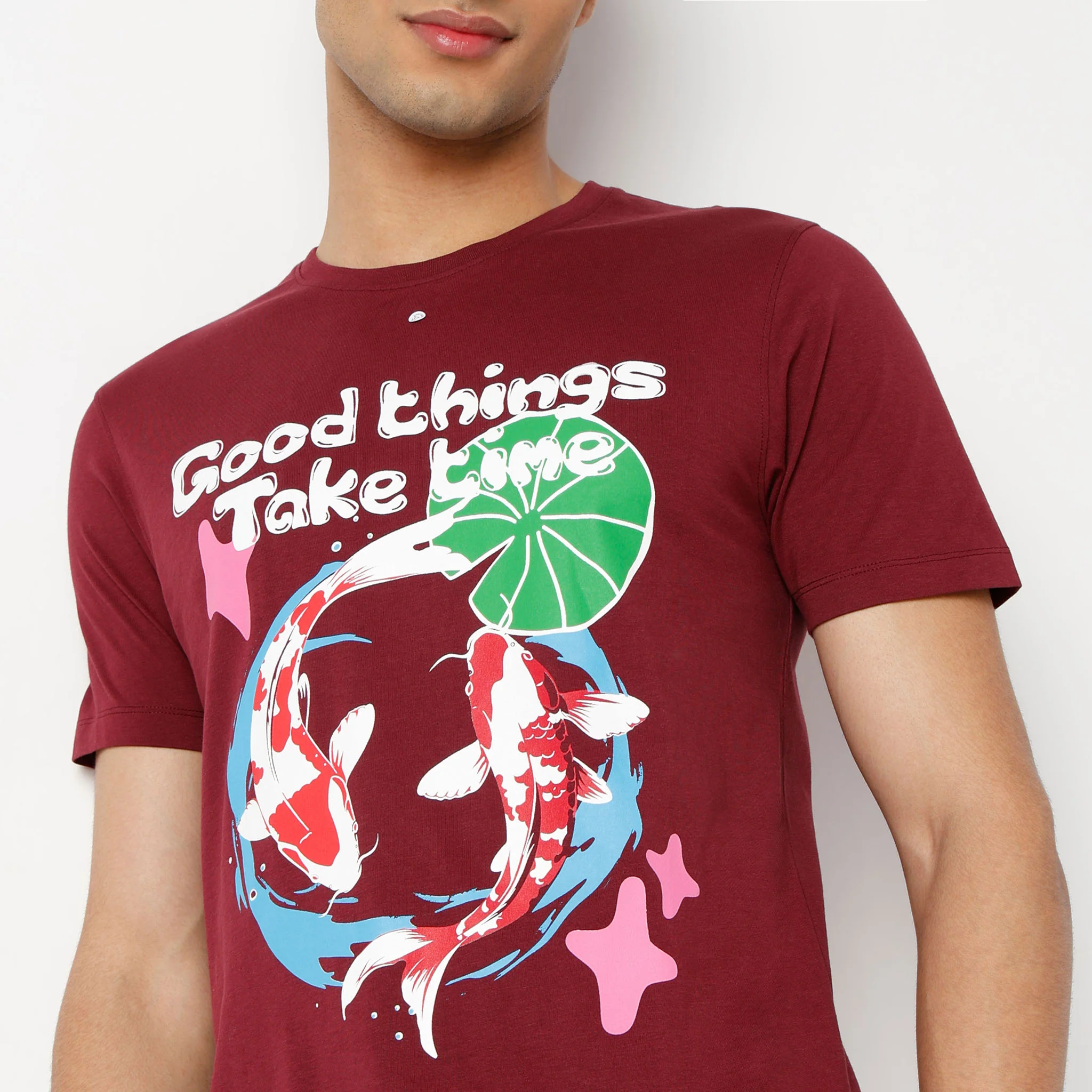Graphitee Crew Neck Half Sleeve T-Shirt - Image 4