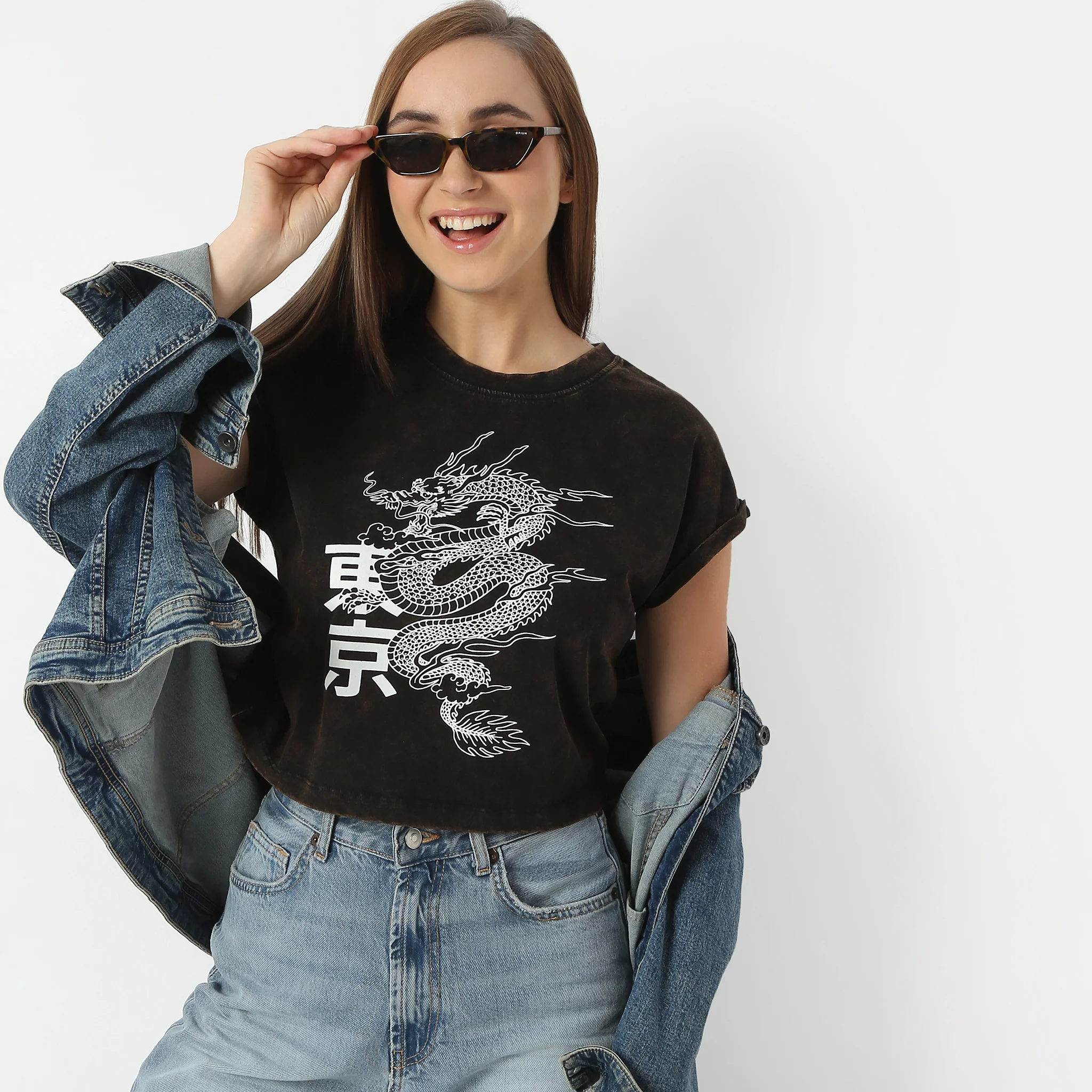 Graphic Short Sleeve T-Shirt With Roll Up Sleeve