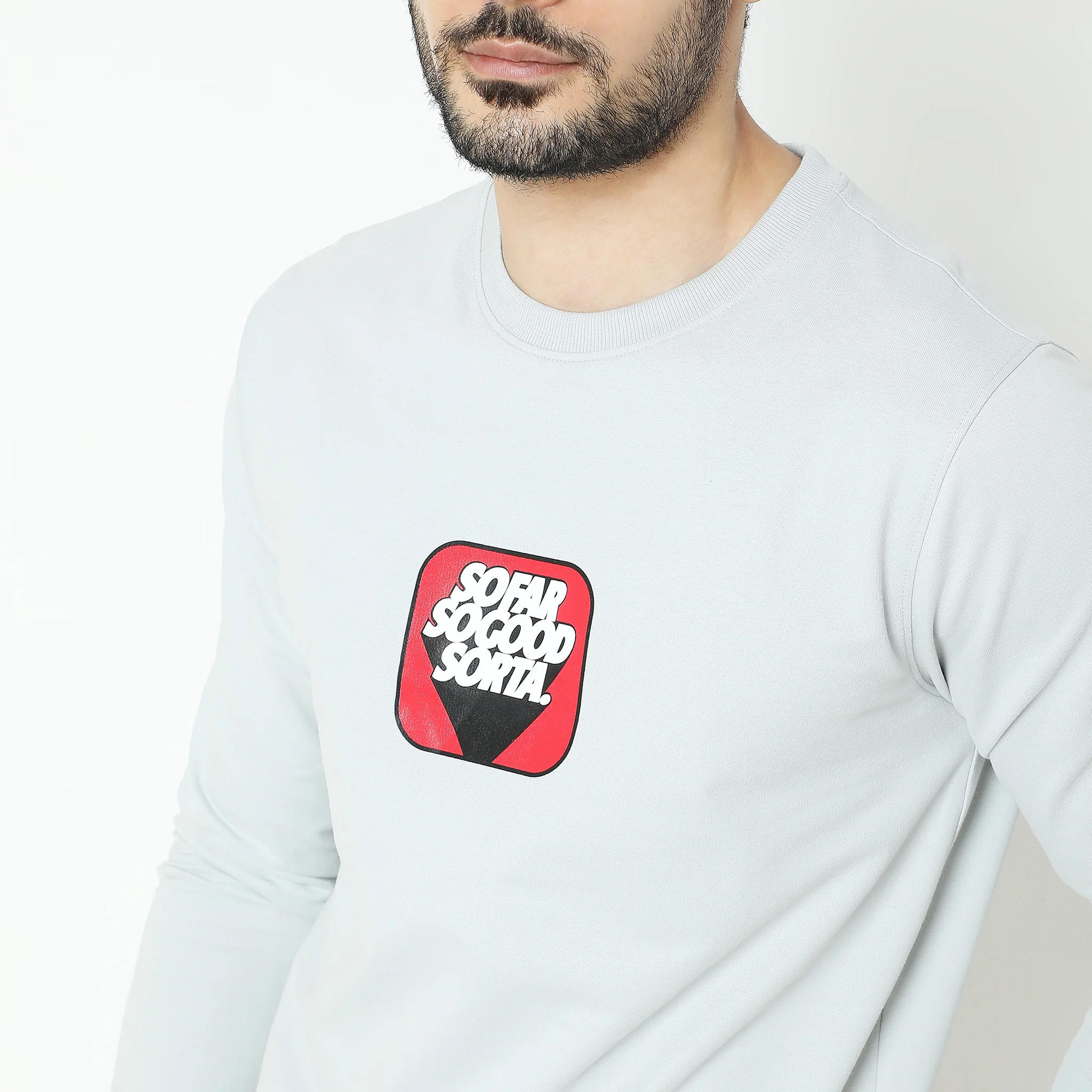 Knitted Graphic Sweat Tee - Image 5