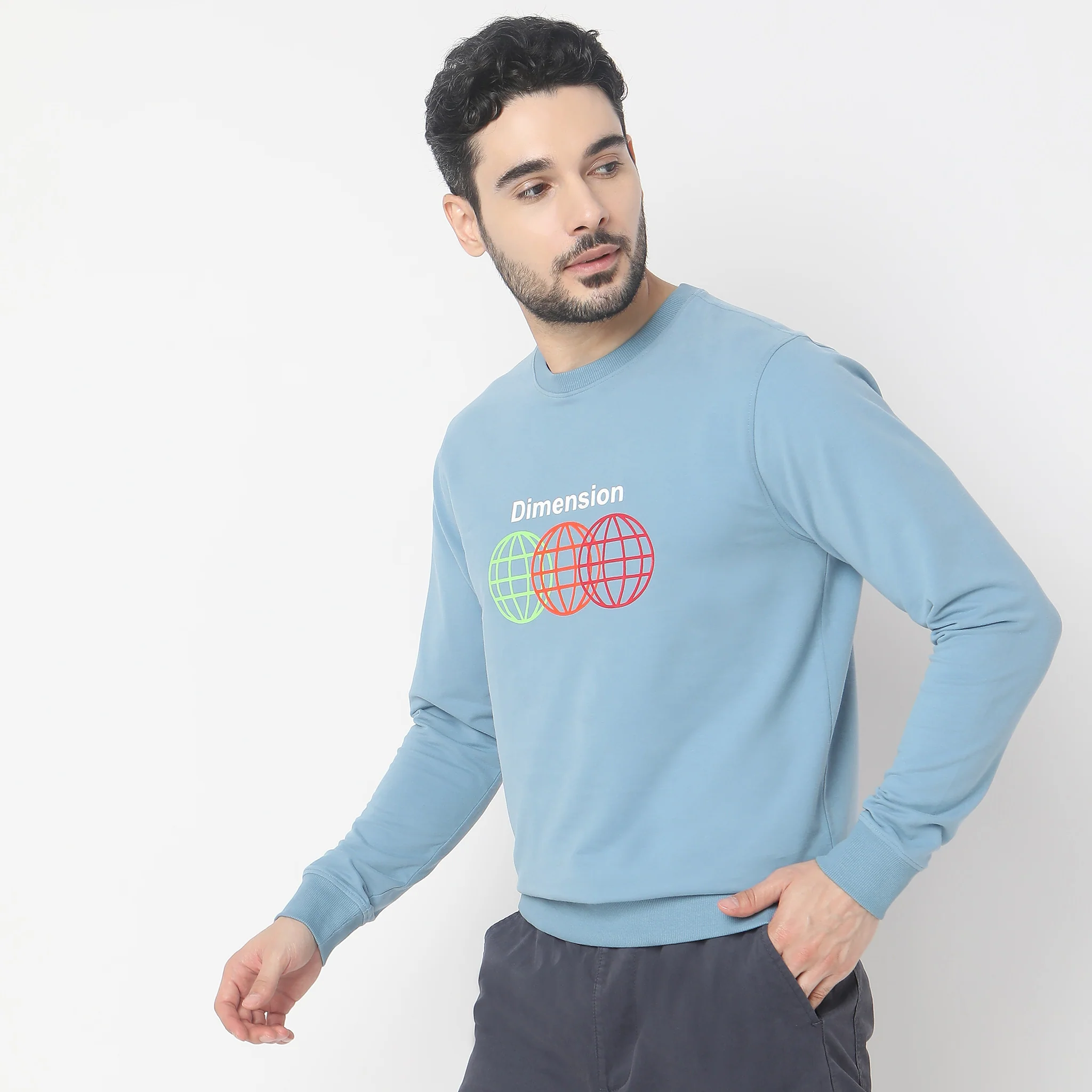Knitted Graphic Sweat Tee - Image 4