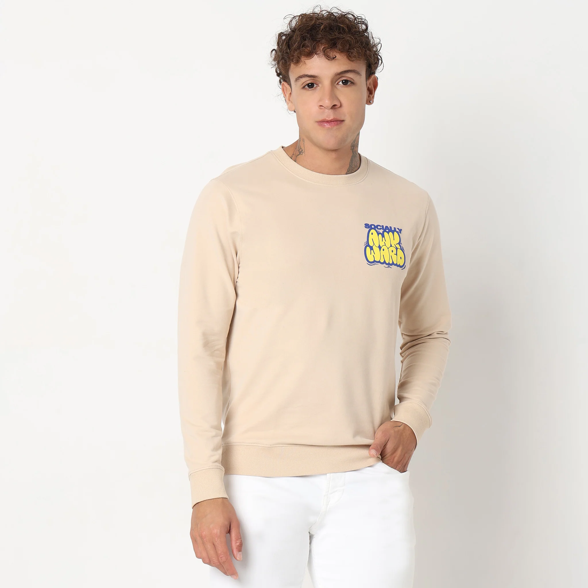 Popover Sweats™ - Small Graphic Regular Fit Sweat Tee - Image 2