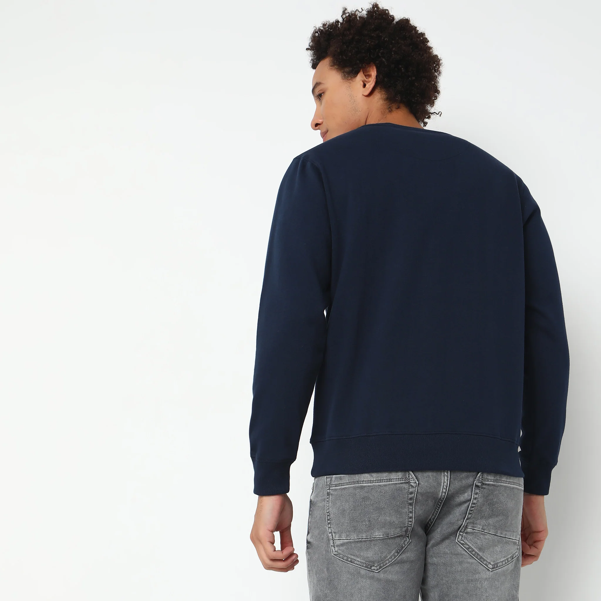 Regular Fit Graphic Sweatshirt - Image 3