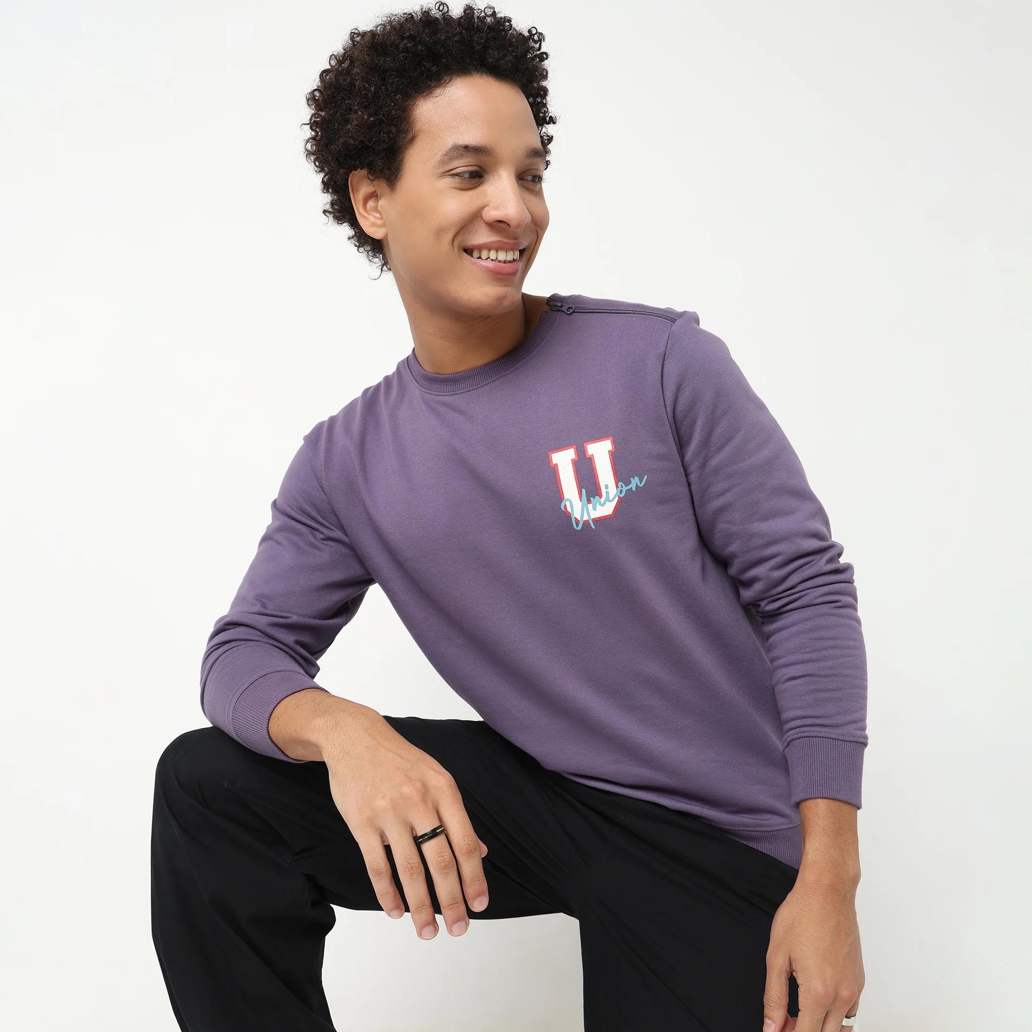 Regular Fit Graphic Sweatshirt - Image 2