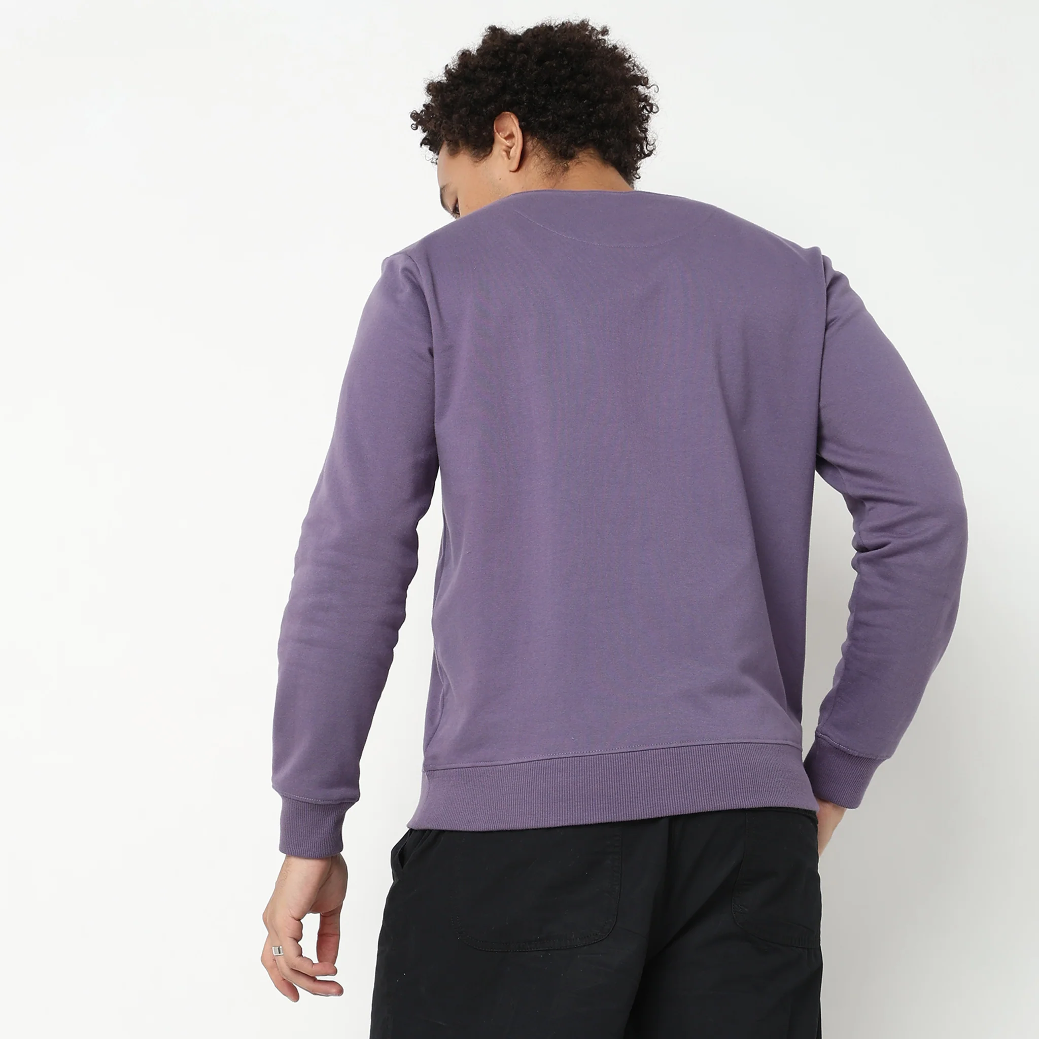 Regular Fit Graphic Sweatshirt - Image 3