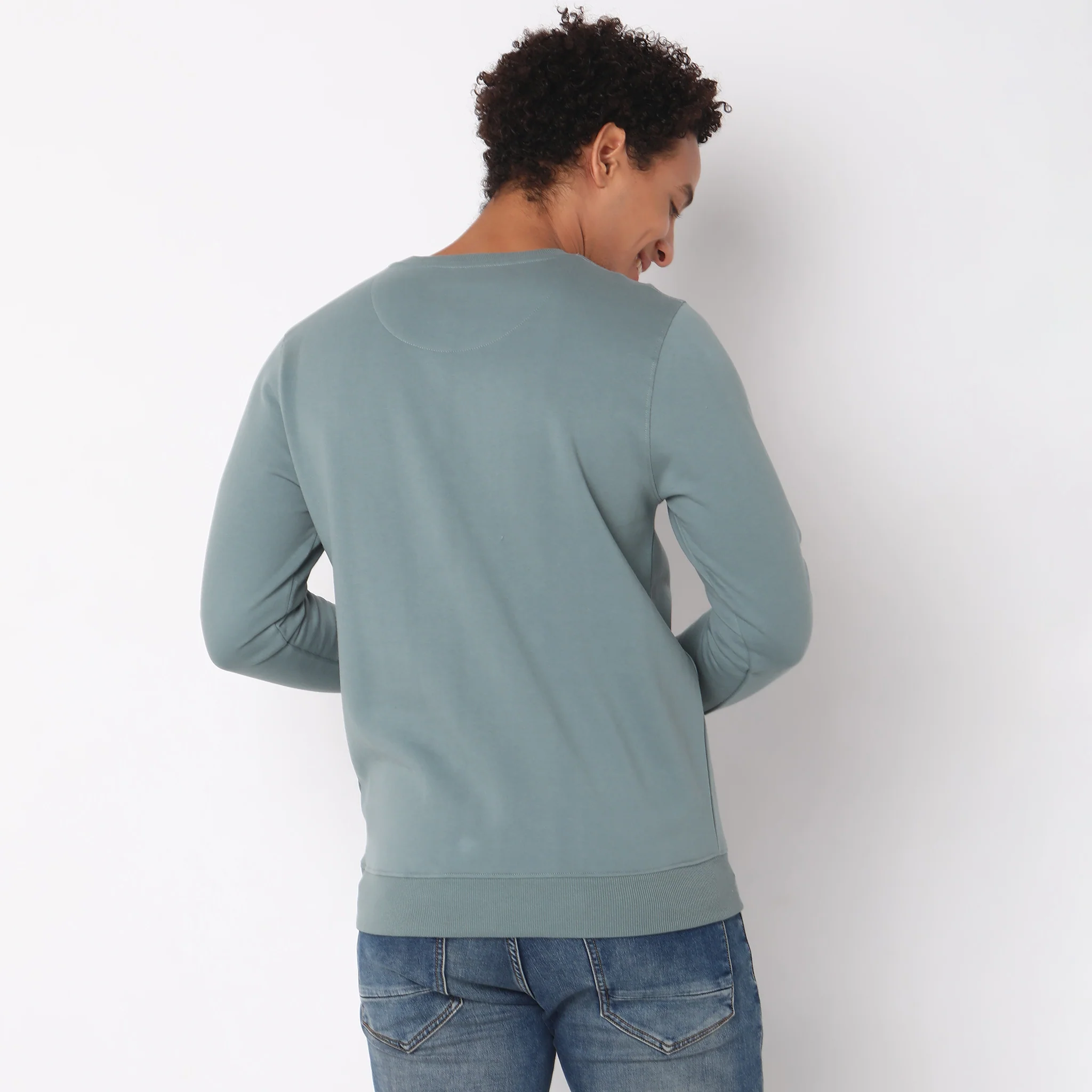 Regular Fit Graphic Sweatshirt - Image 3