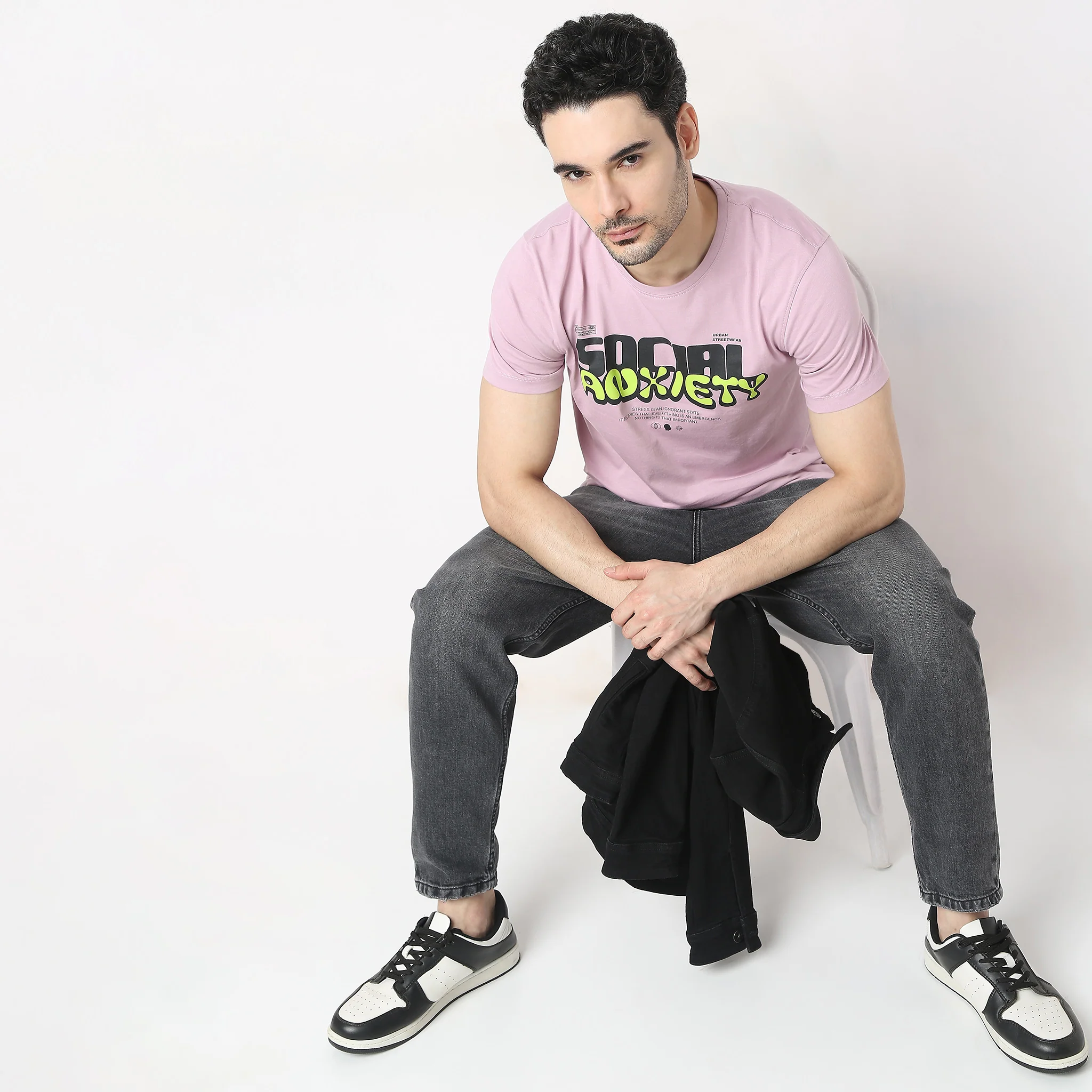 Knitted Graphic T-Shirt
