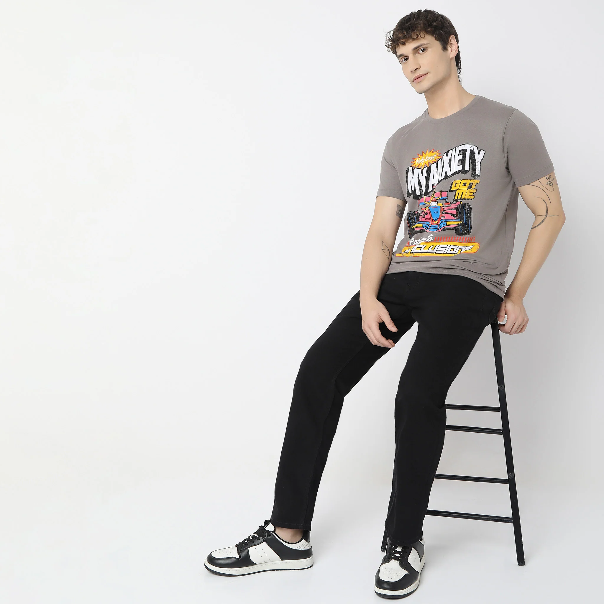 Knitted Graphic T-Shirt