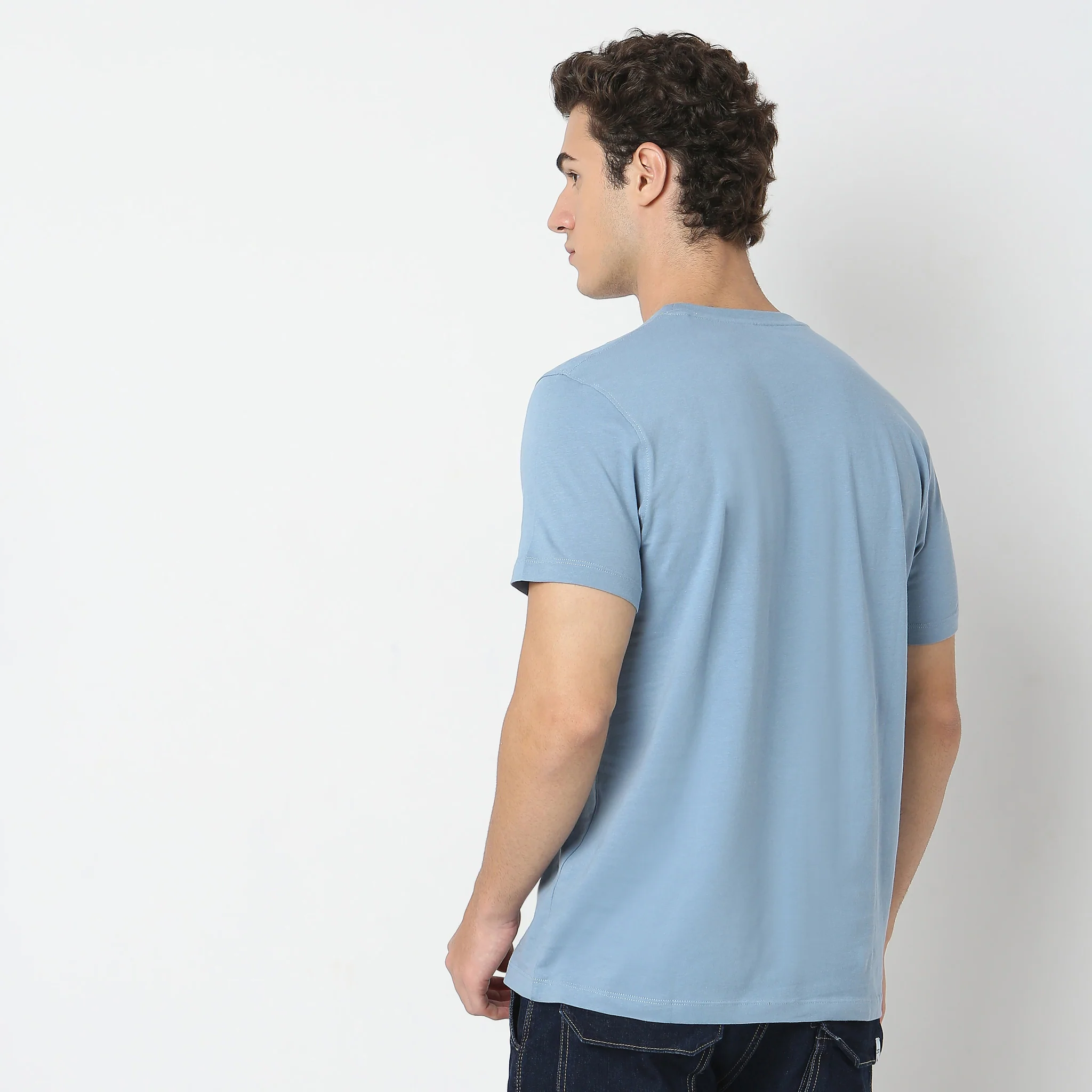 Large Graphic Tees - Cotton Jersey Regular Fit T-Shirt - Image 3