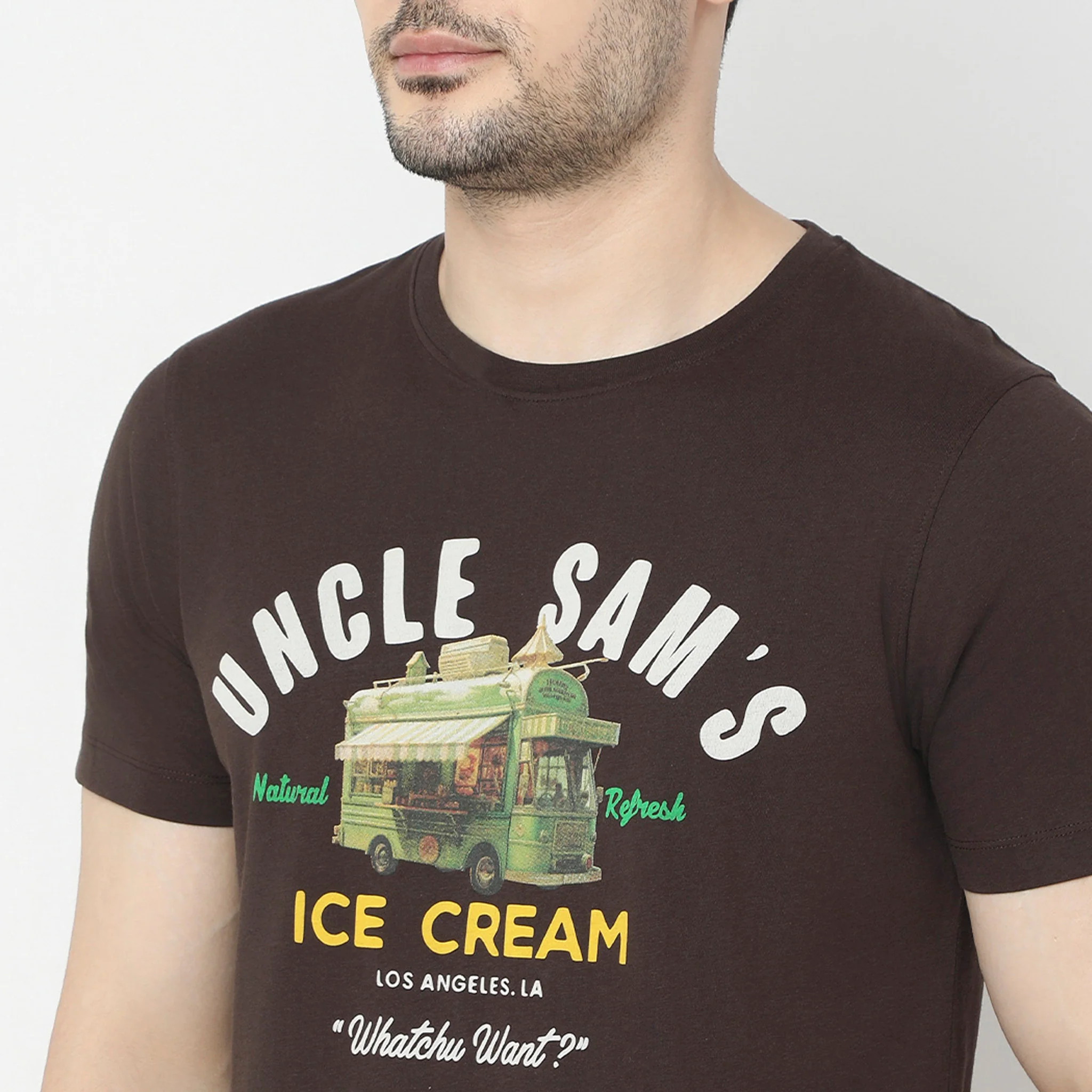 Large Graphic Tees - Cotton Jersey Regular Fit T-Shirt - Image 5