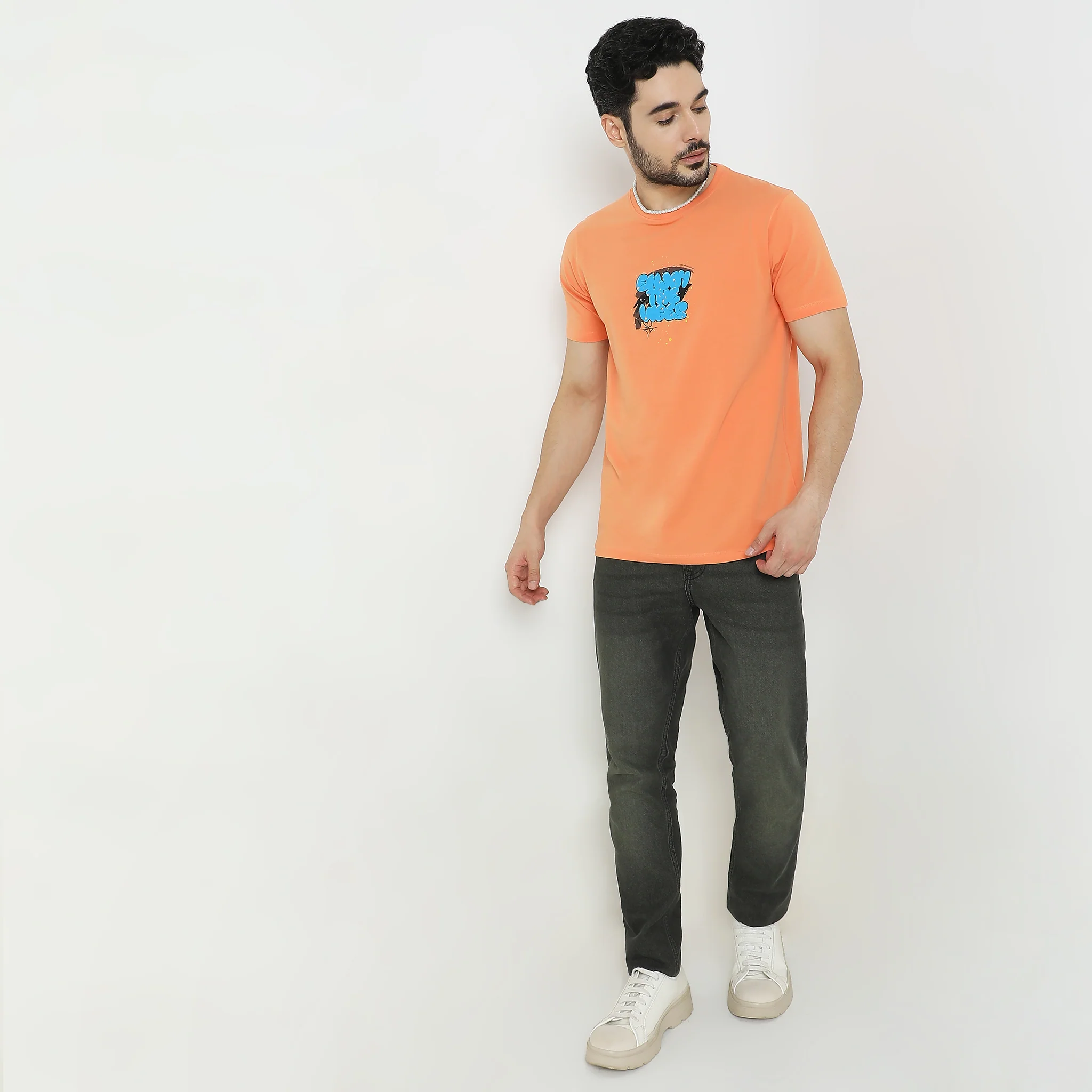 Knitted Graphic T-Shirt