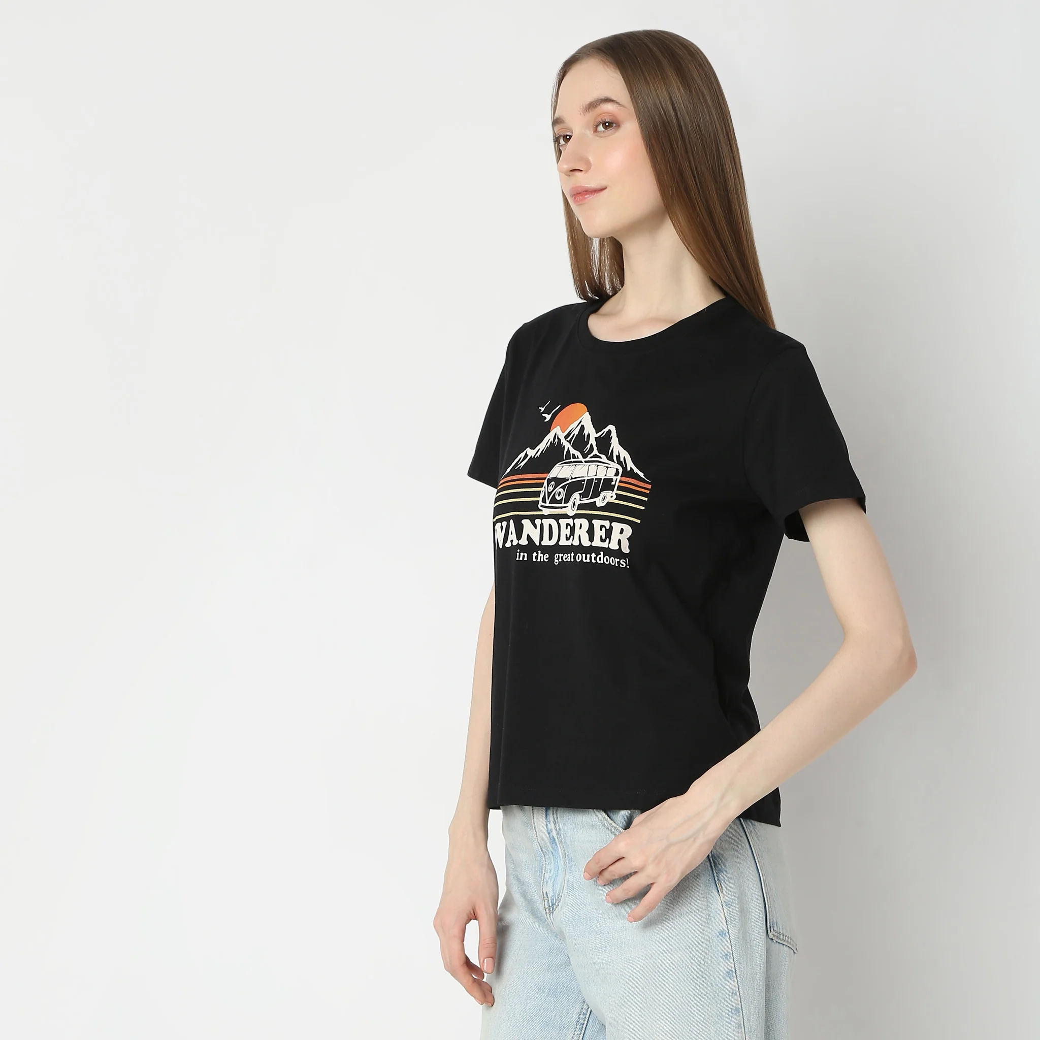 Cotton Knitted Graphic T-Shirt - Image 4