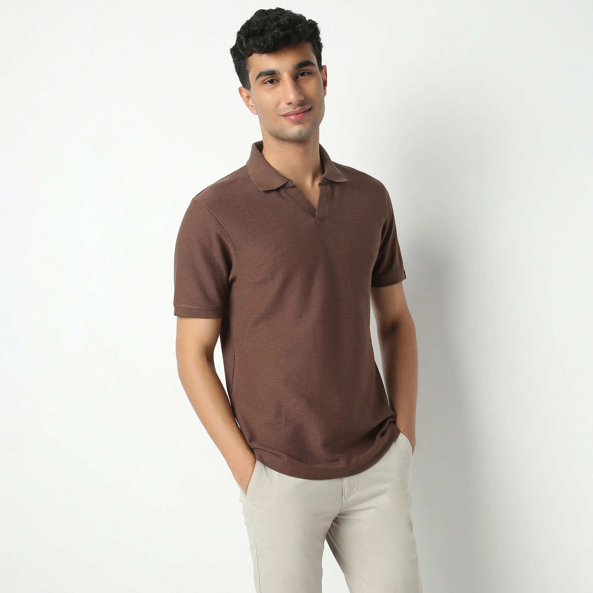 Jacquard Island Polo T-Shirt - Image 20