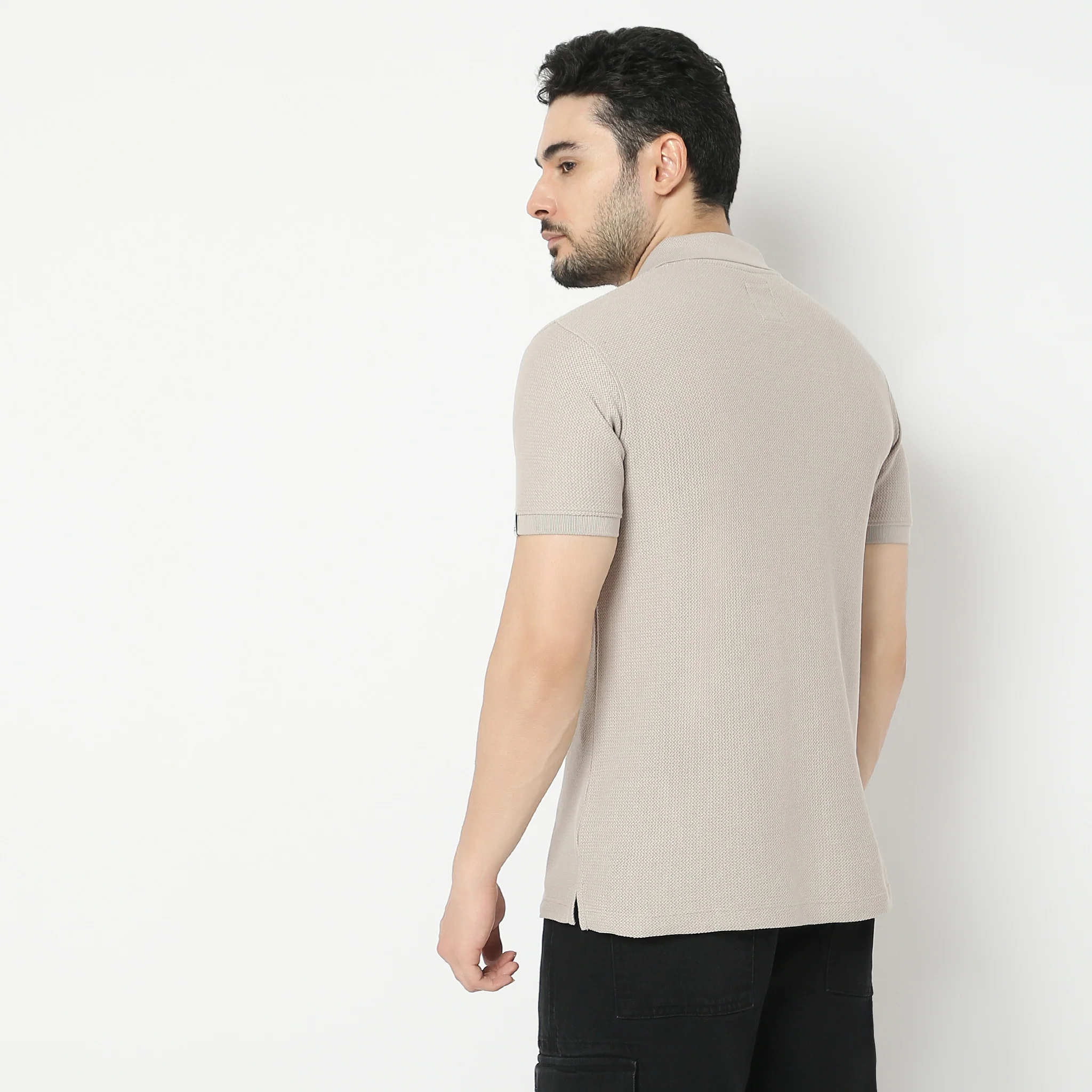 Jacquard Island Polo T-Shirt - Image 3
