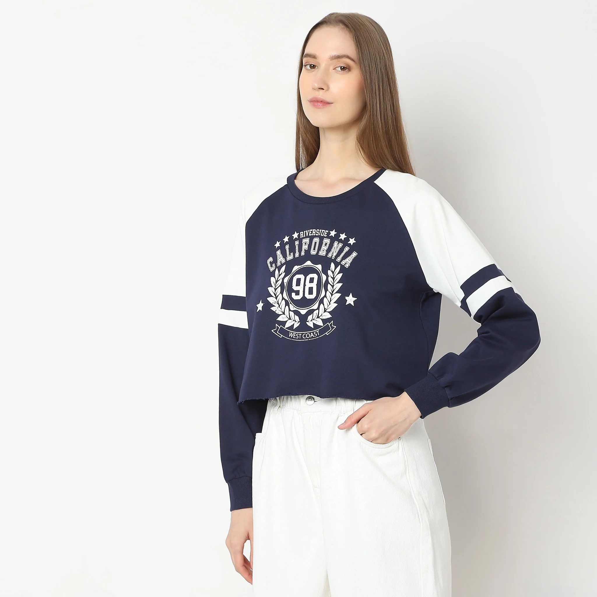 Regular Fit Print Sweat Tee - Image 5