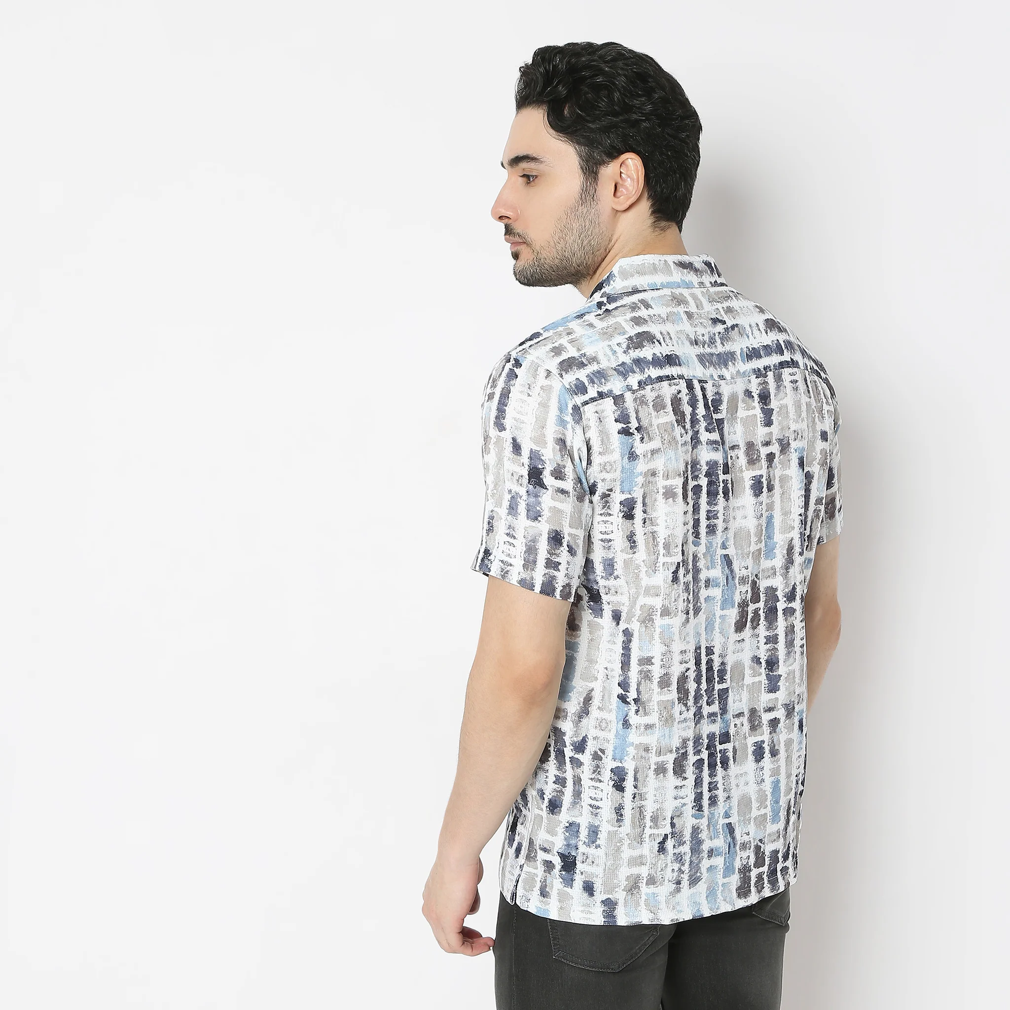 Retreatᵉˣ Printed Camp Collar Half Sleeve Shirt - Image 18