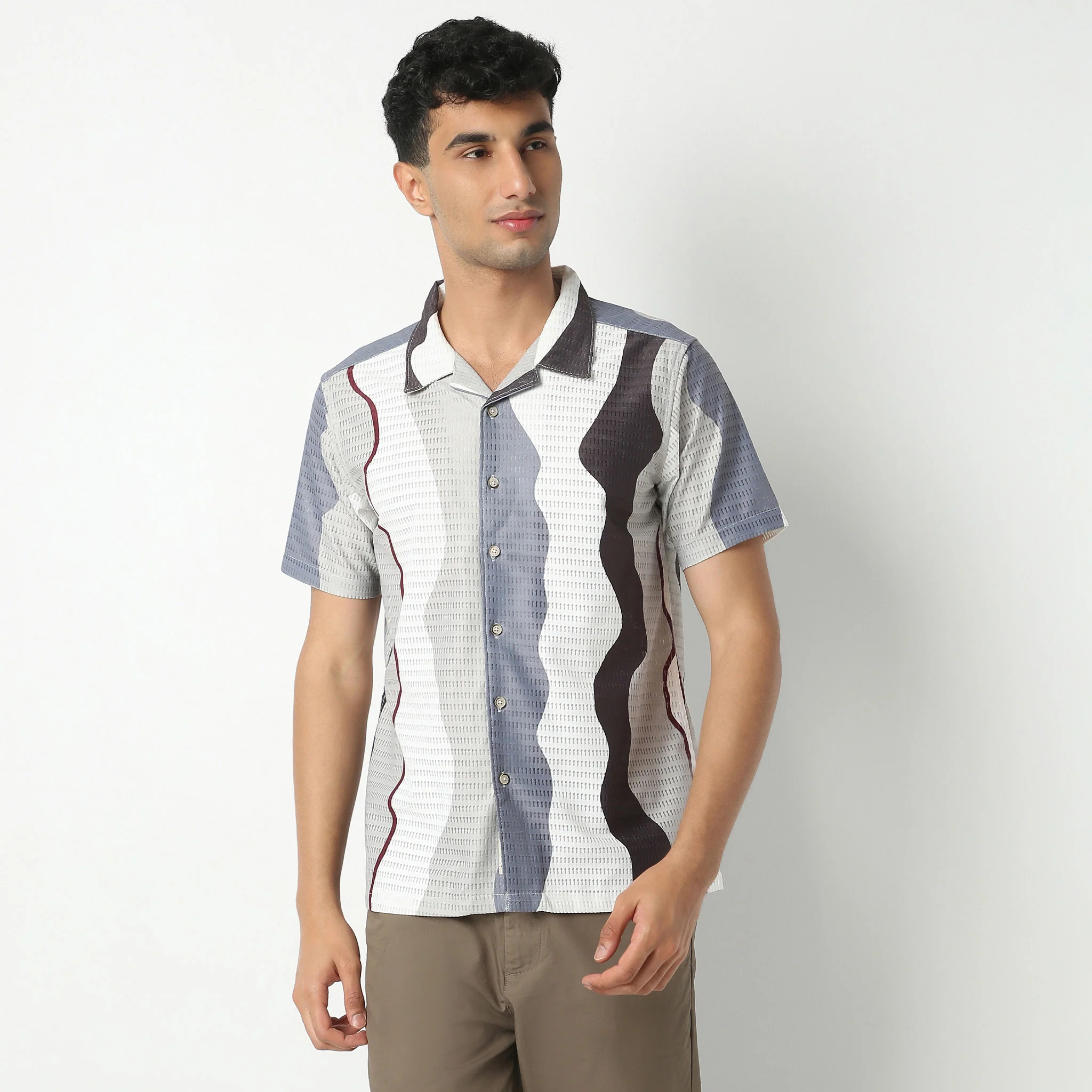 Retreatᵉˣ Printed Camp Collar Half Sleeve Shirt - Image 2
