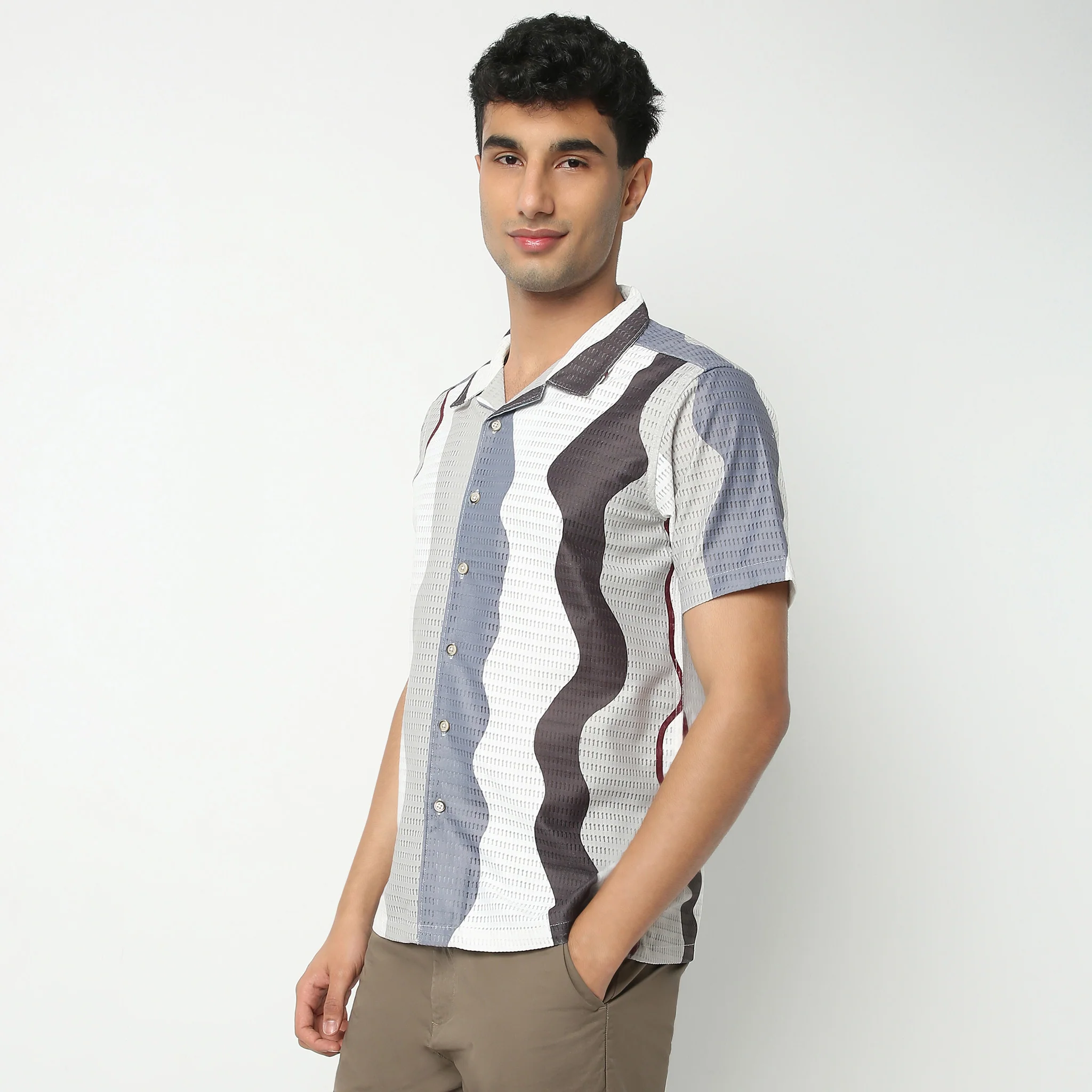 Retreatᵉˣ Printed Camp Collar Half Sleeve Shirt - Image 5