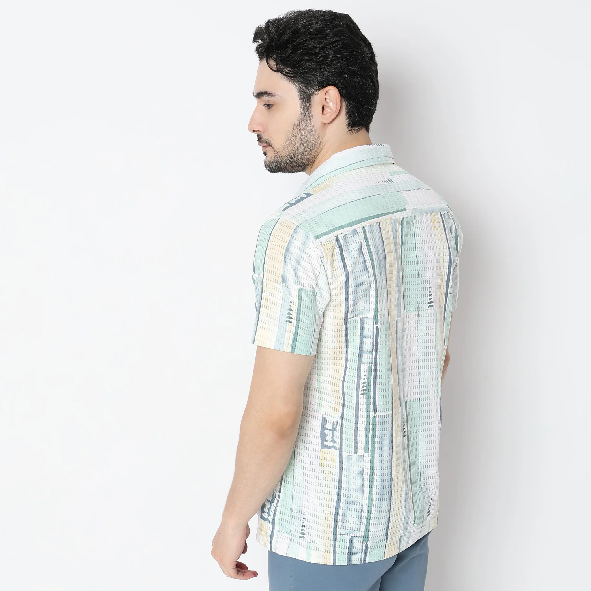 Retreat Shirtᵉˣ Printed Half Sleeve Camp Collar - Image 3