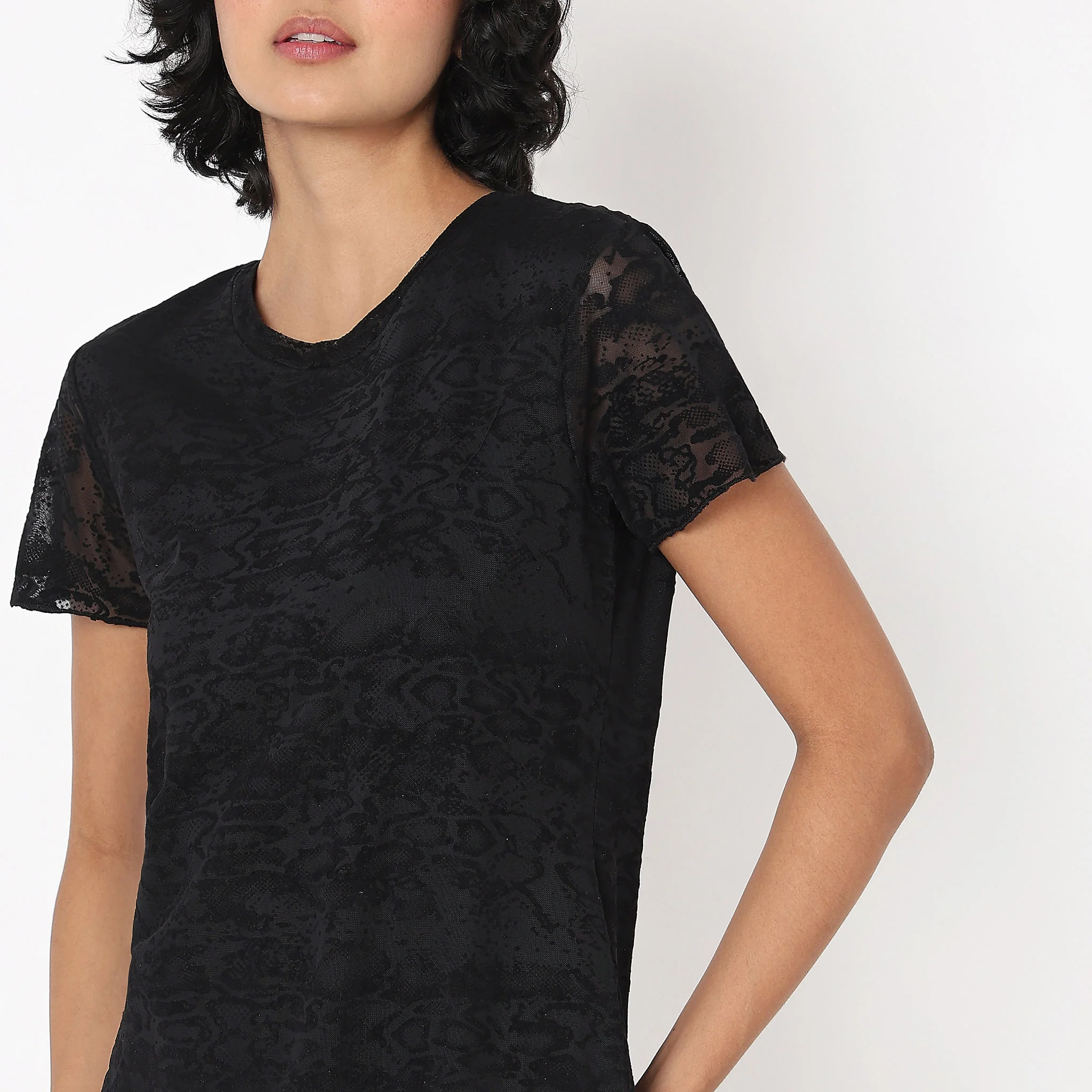 Regular Fit Printed Dress - Image 4