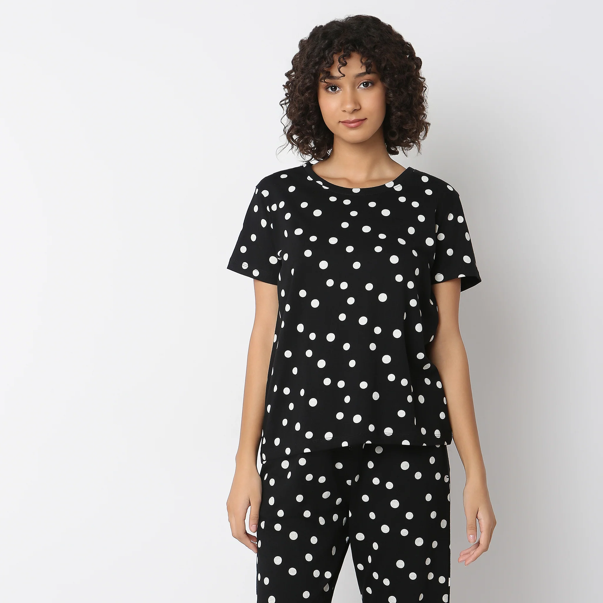 Knitted Printed Lounge T-Shirt - Image 2
