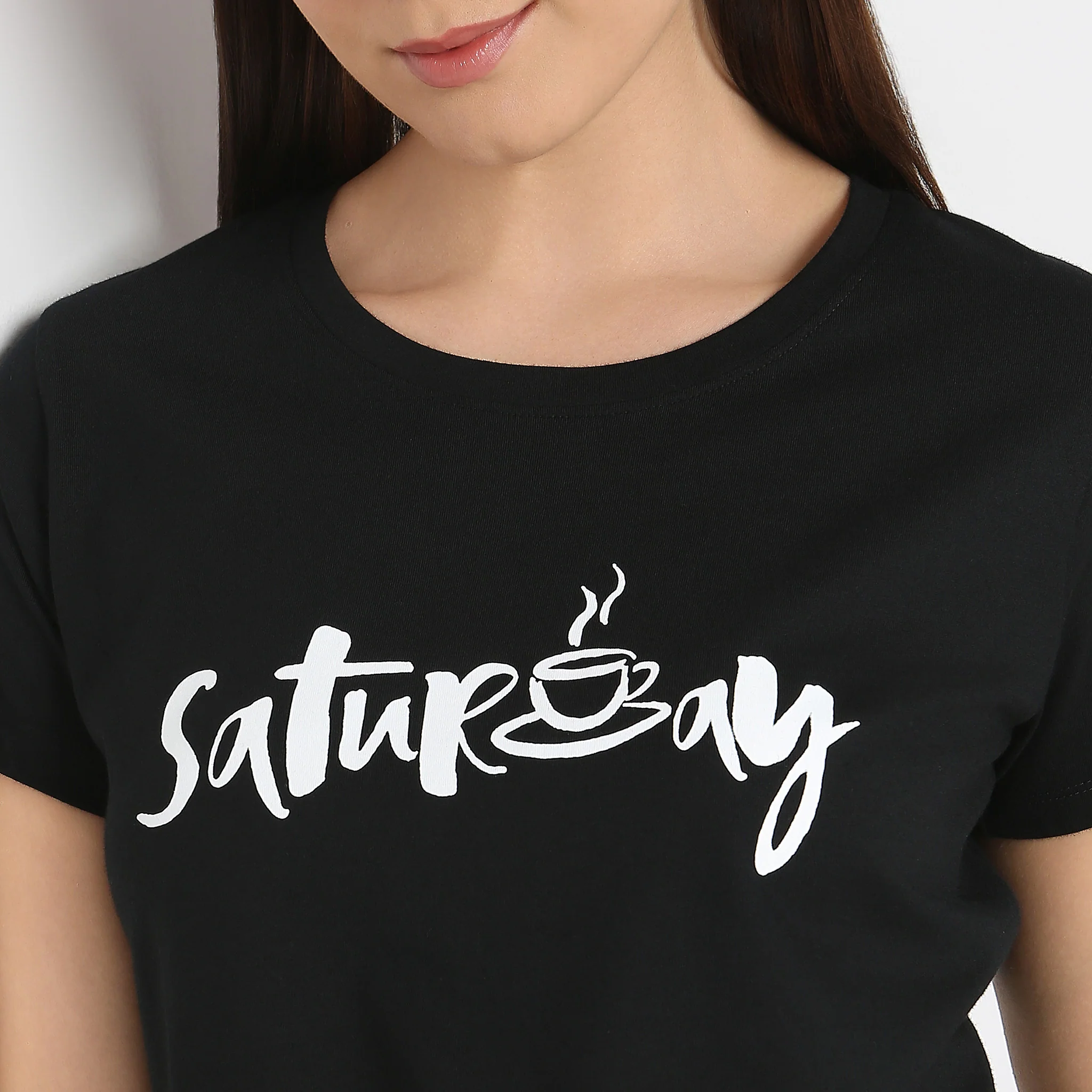 Knitted Printed Lounge T-Shirt - Image 4