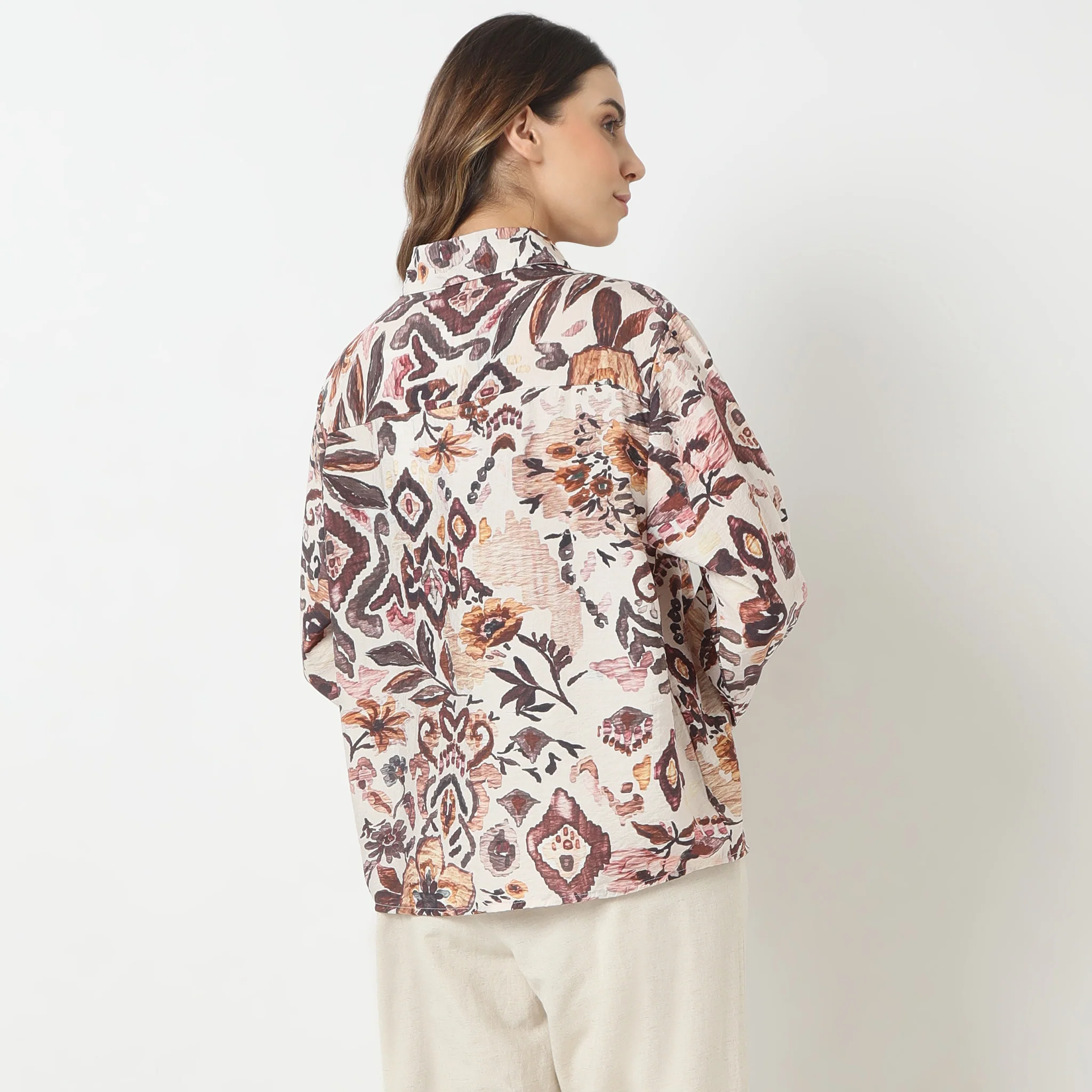 Printed Full Sleeve Casual Shirt - Image 3