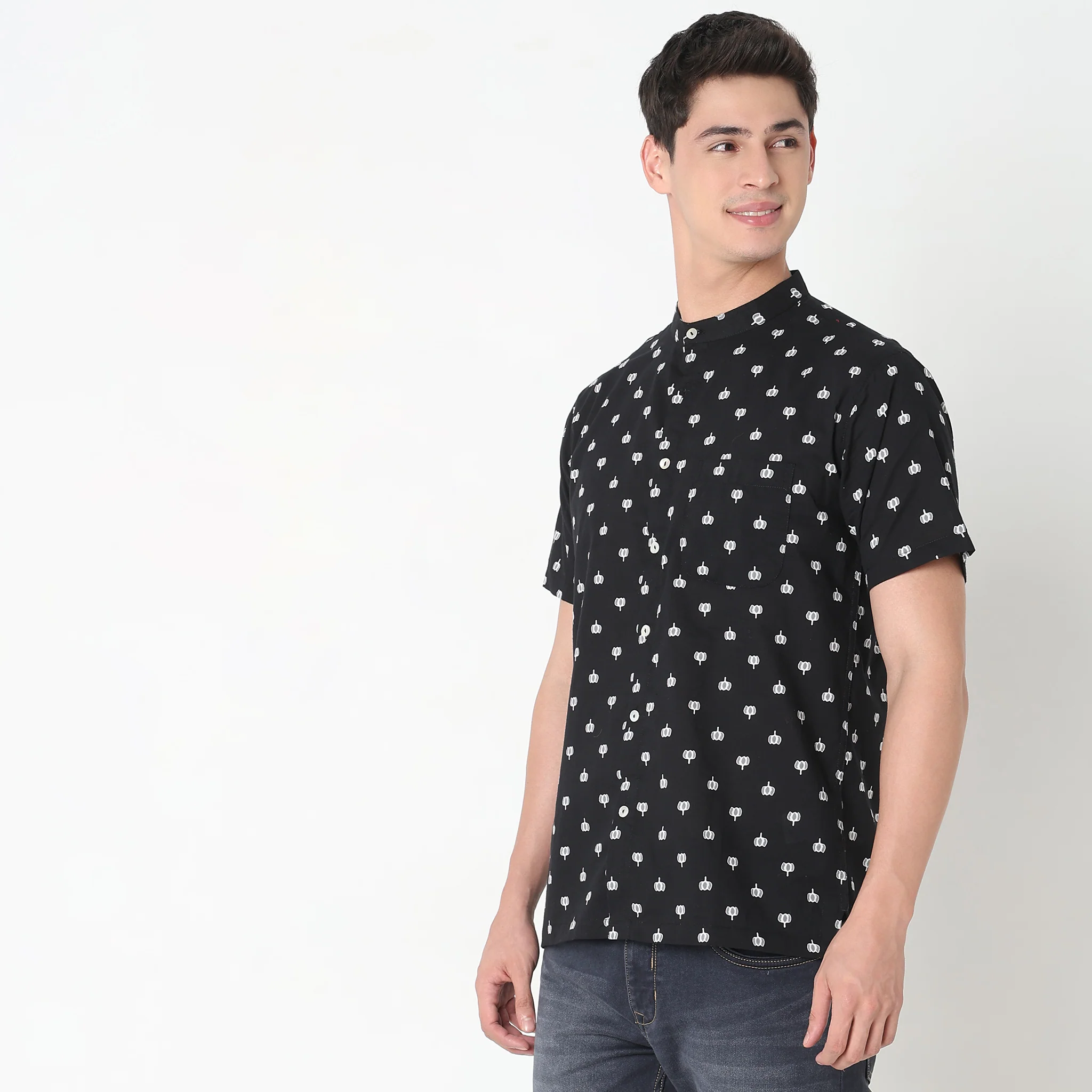 Regular Fit Printed Shirt - Image 5