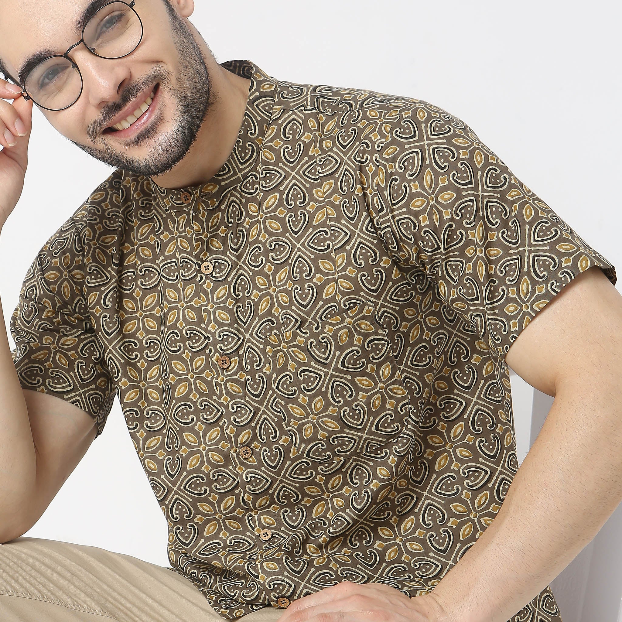 Regular Fit Printed Shirt - Image 4
