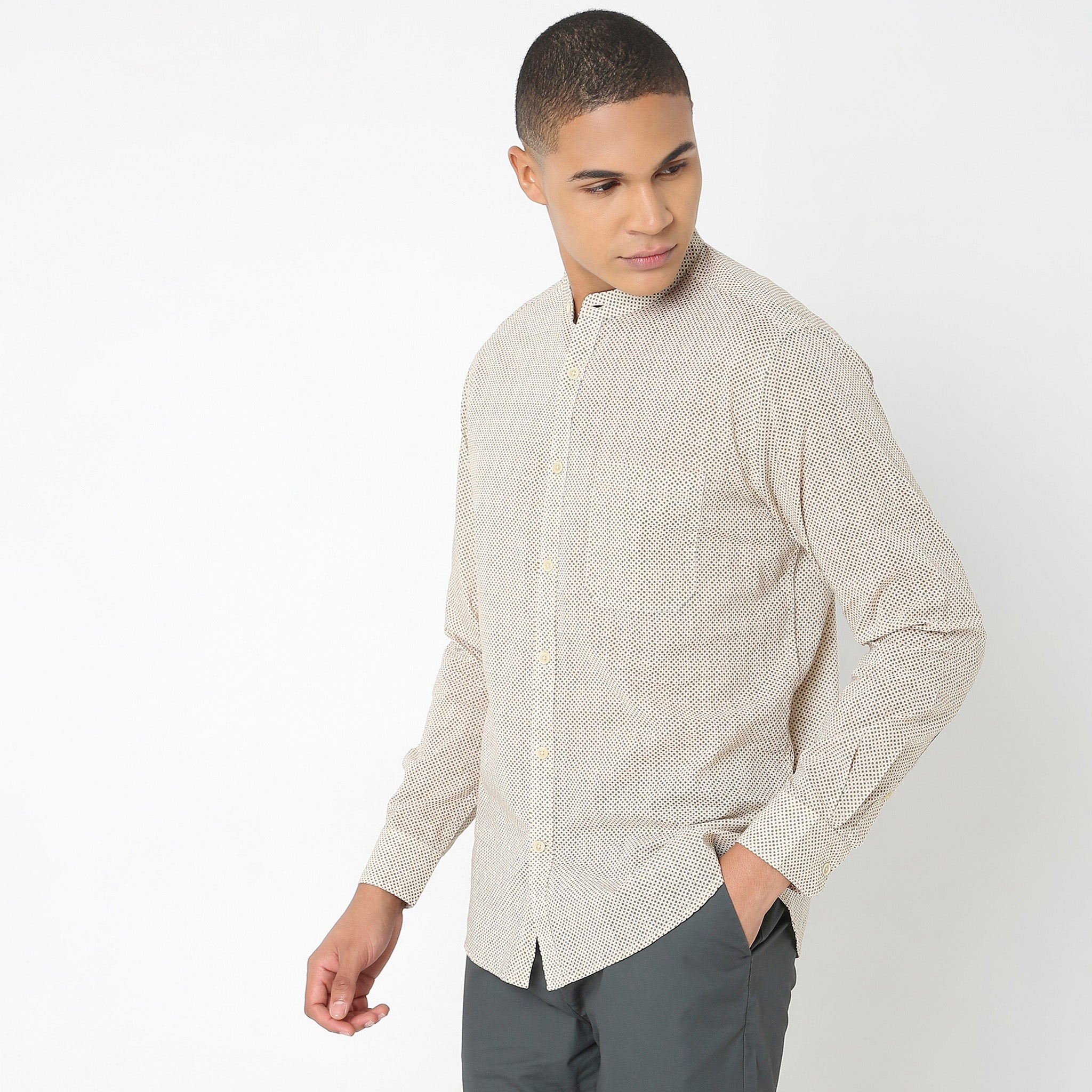 Artistry™ Shirts - Fine Cotton Cambric Printed. Elegant Wear Slim Fit Shirt - Image 5