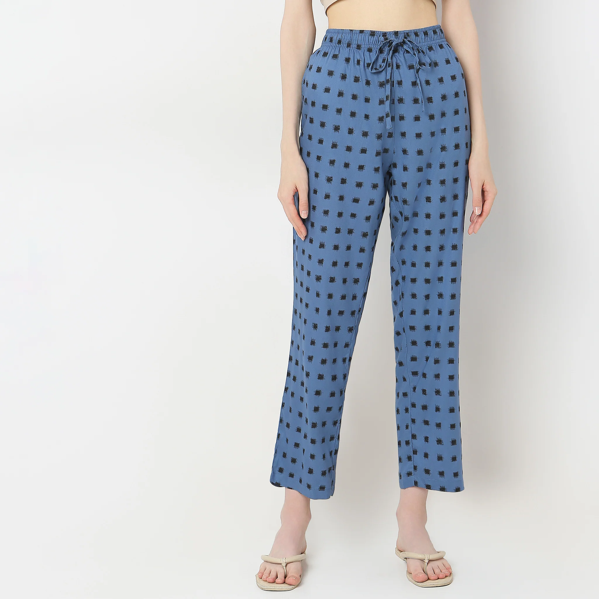 Woven Printed Shirt With Pyjama Sleepwear Set - Image 7