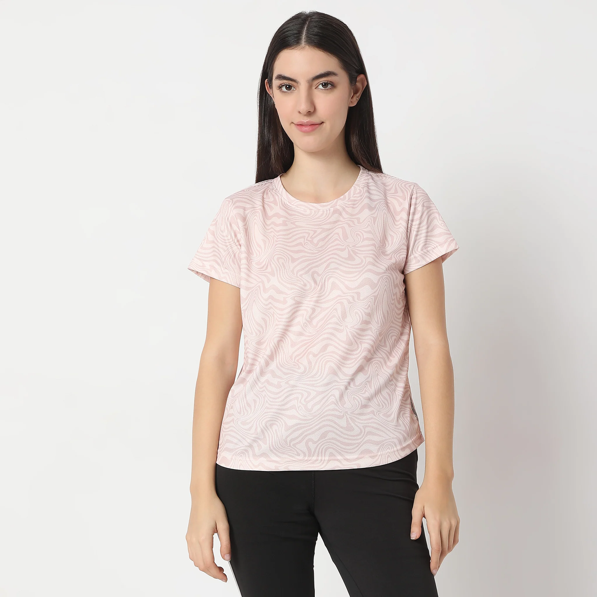 Printed Short Sleeve Active T-Shirt - Image 2