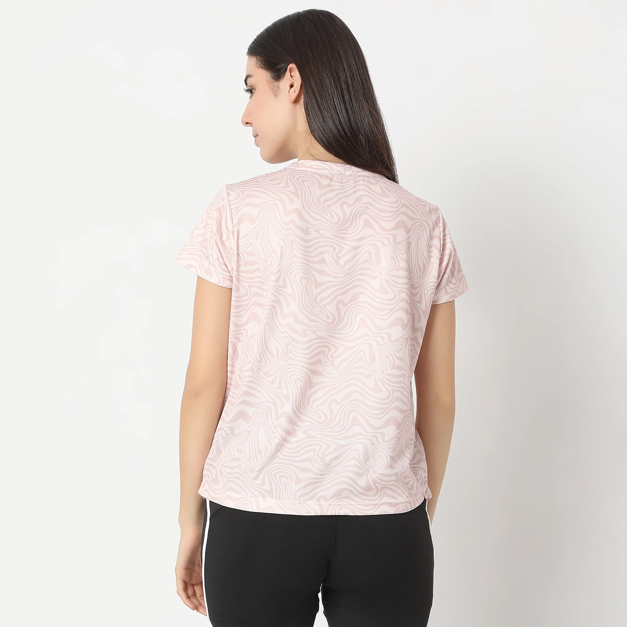 Printed Short Sleeve Active T-Shirt - Image 3