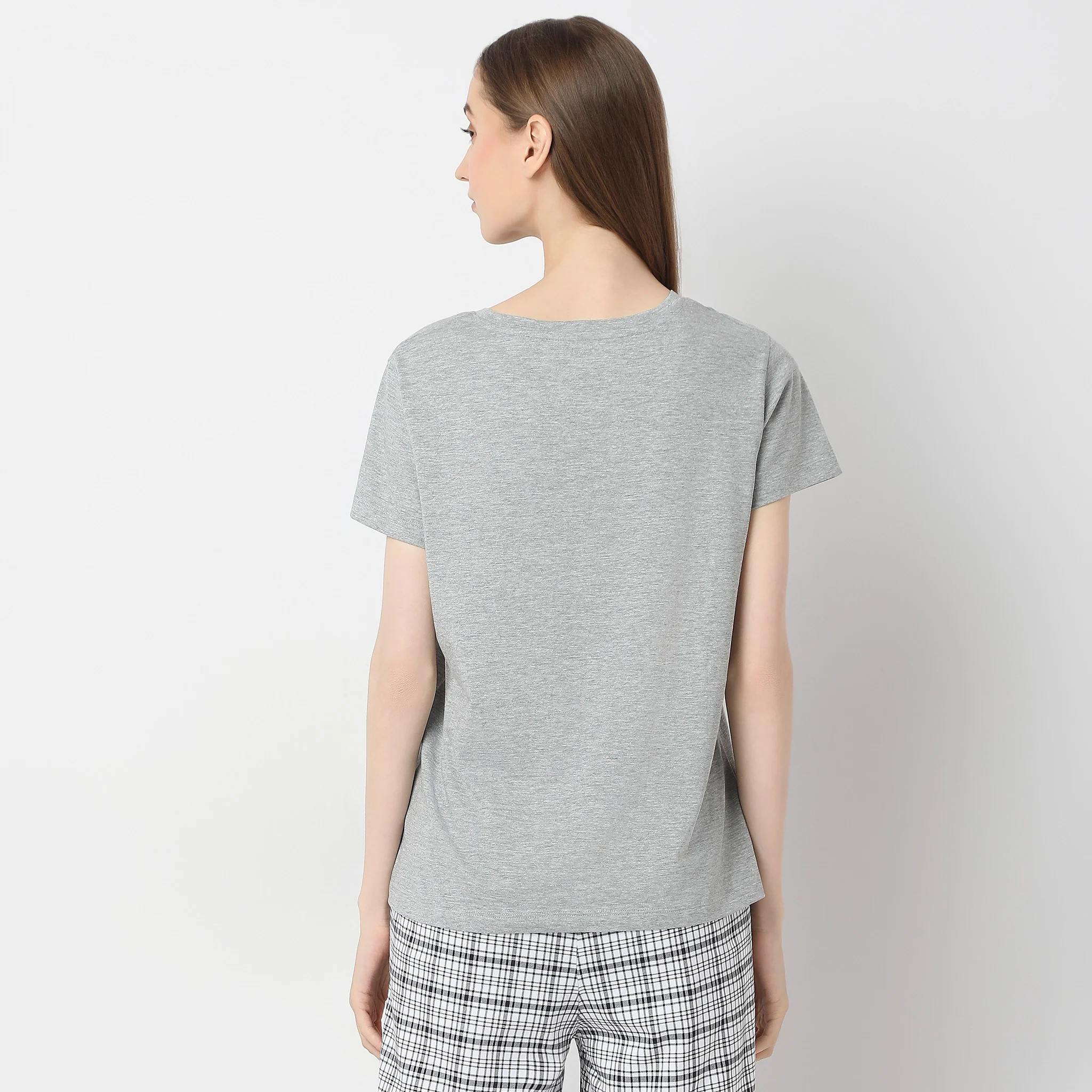 Knitted Printed Lounge T-Shirt - Image 3