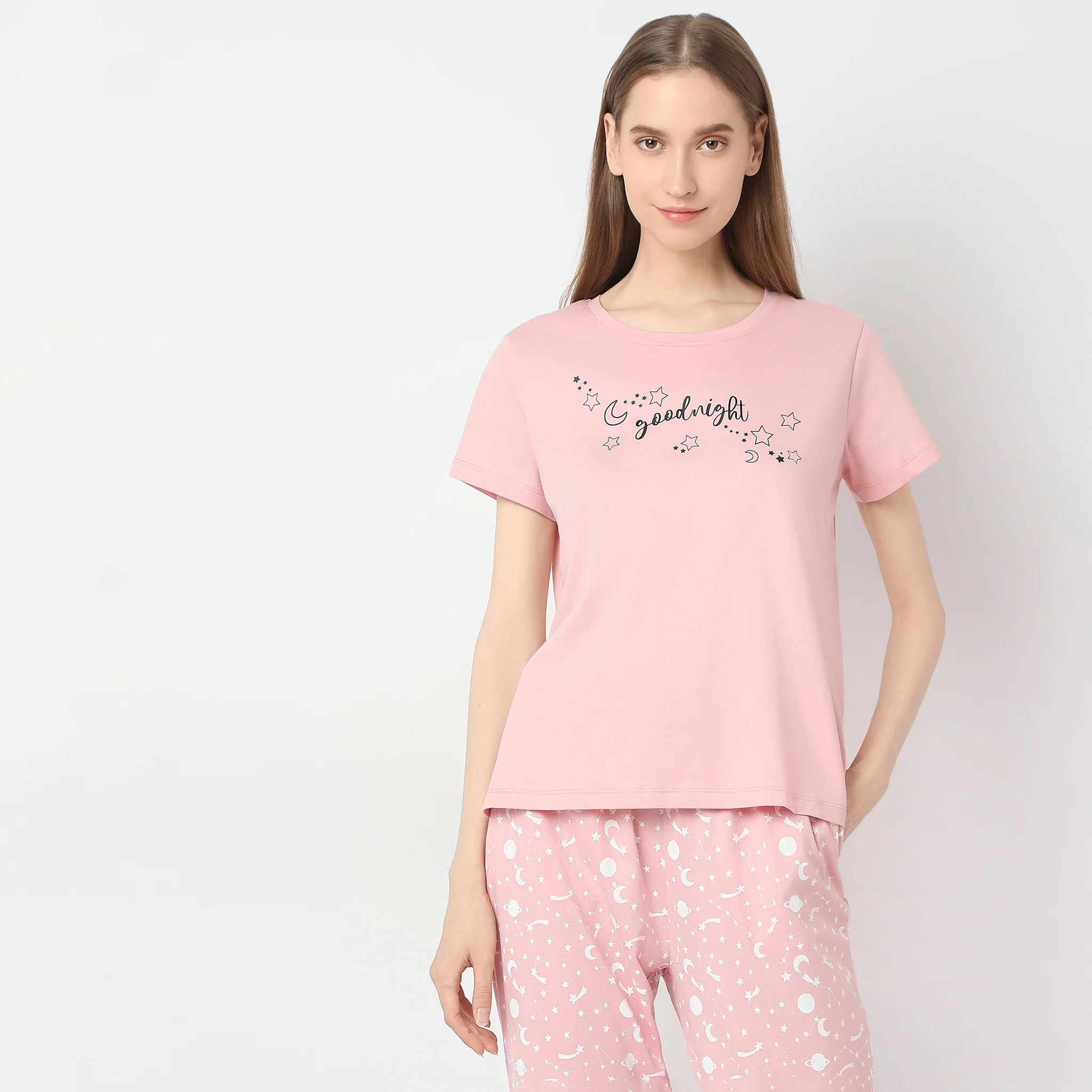 Knitted Printed Lounge T-Shirt - Image 2