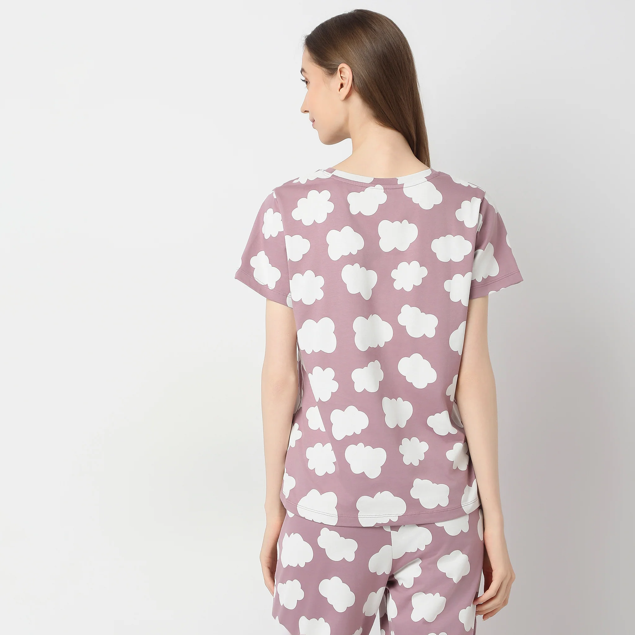 Knitted Printed Lounge T-Shirt - Image 3