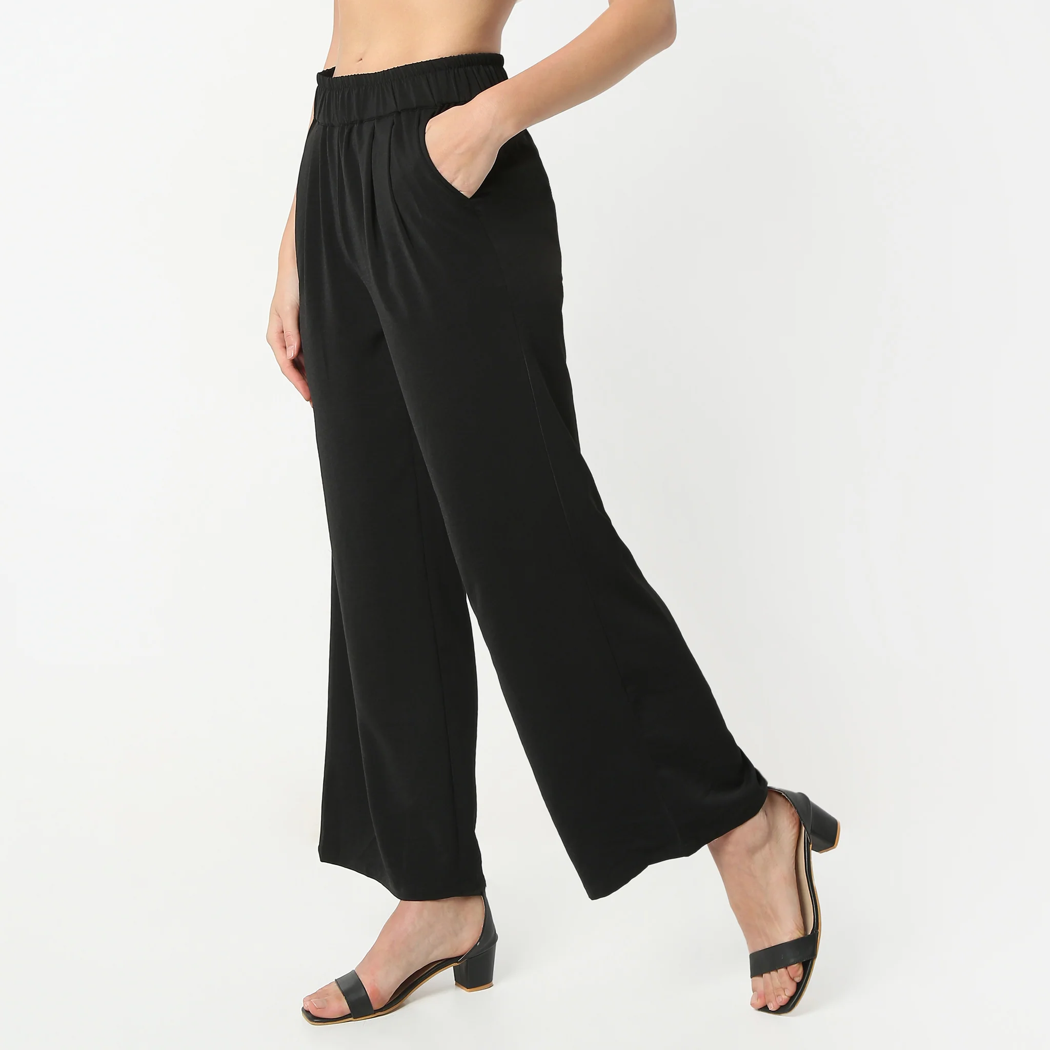 Ankle Length Mid Rise Palazzos - Image 10