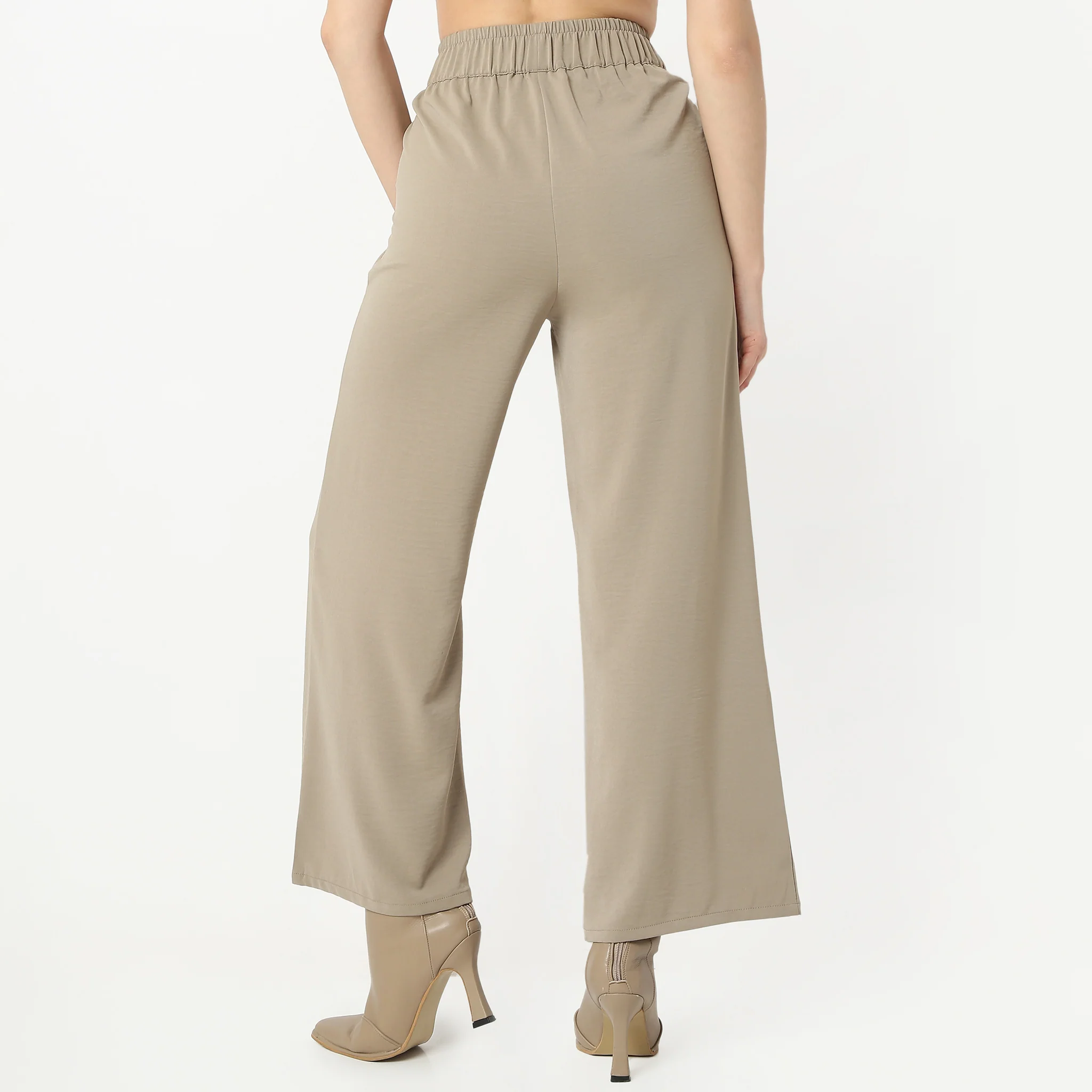 Ankle Length Mid Rise Palazzos - Image 3