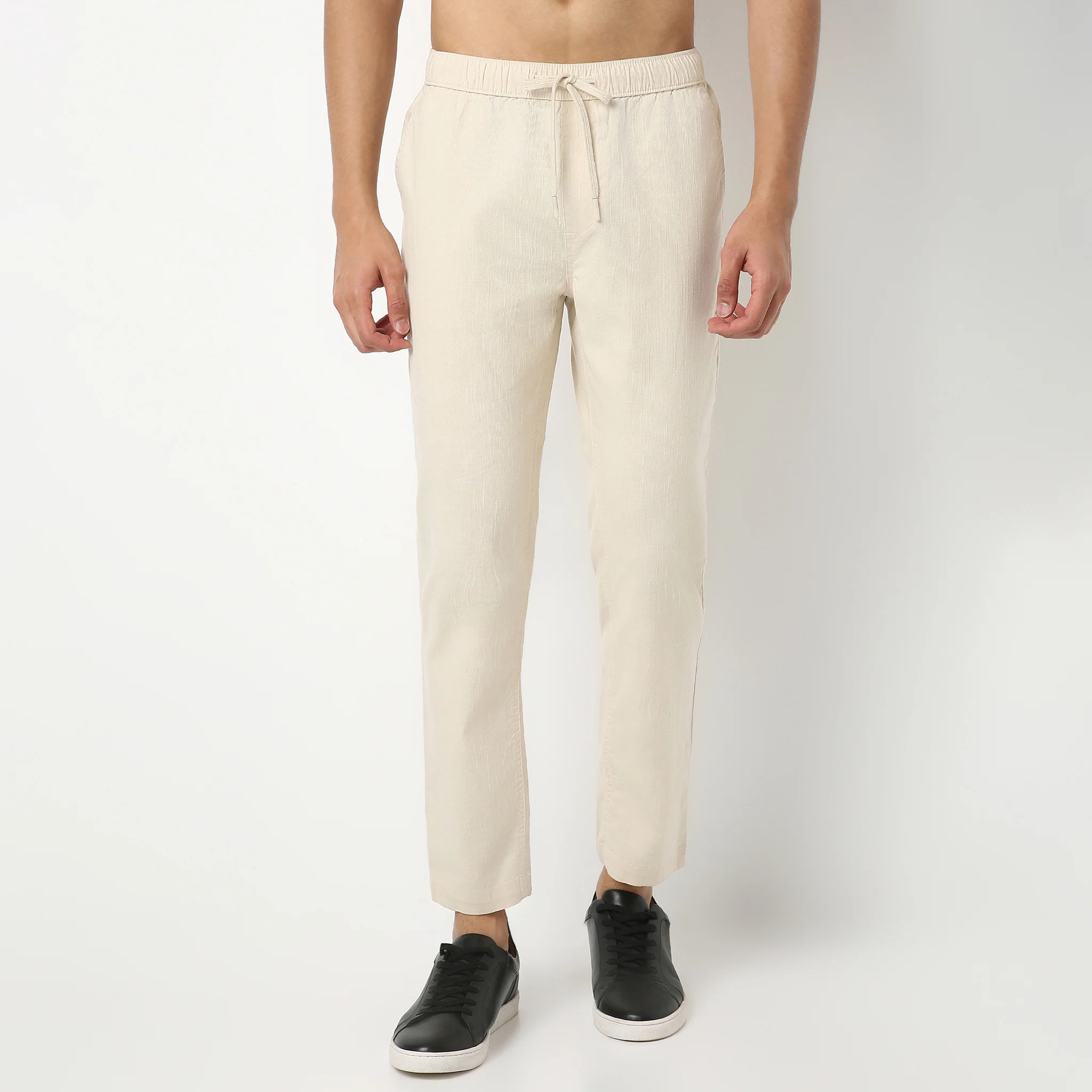 Retreatersᵉˣ - Ankle Length Lounge Pants Solid Structure Fabric - Image 17
