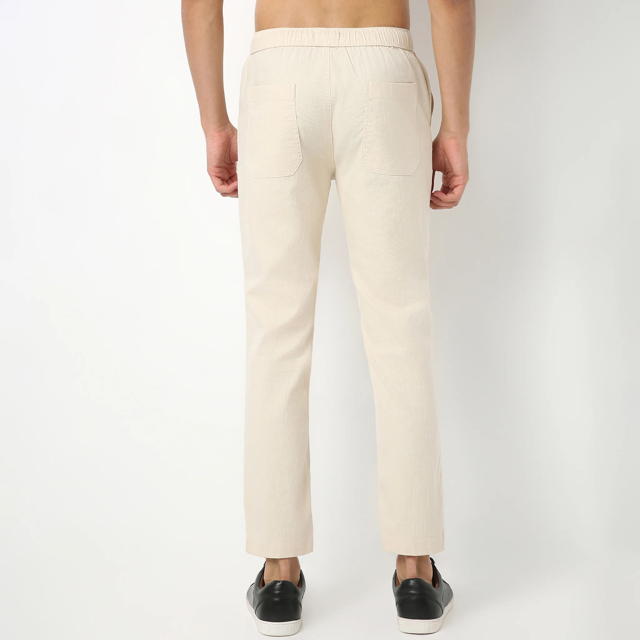 Retreatersᵉˣ - Ankle Length Lounge Pants Solid Structure Fabric - Image 18