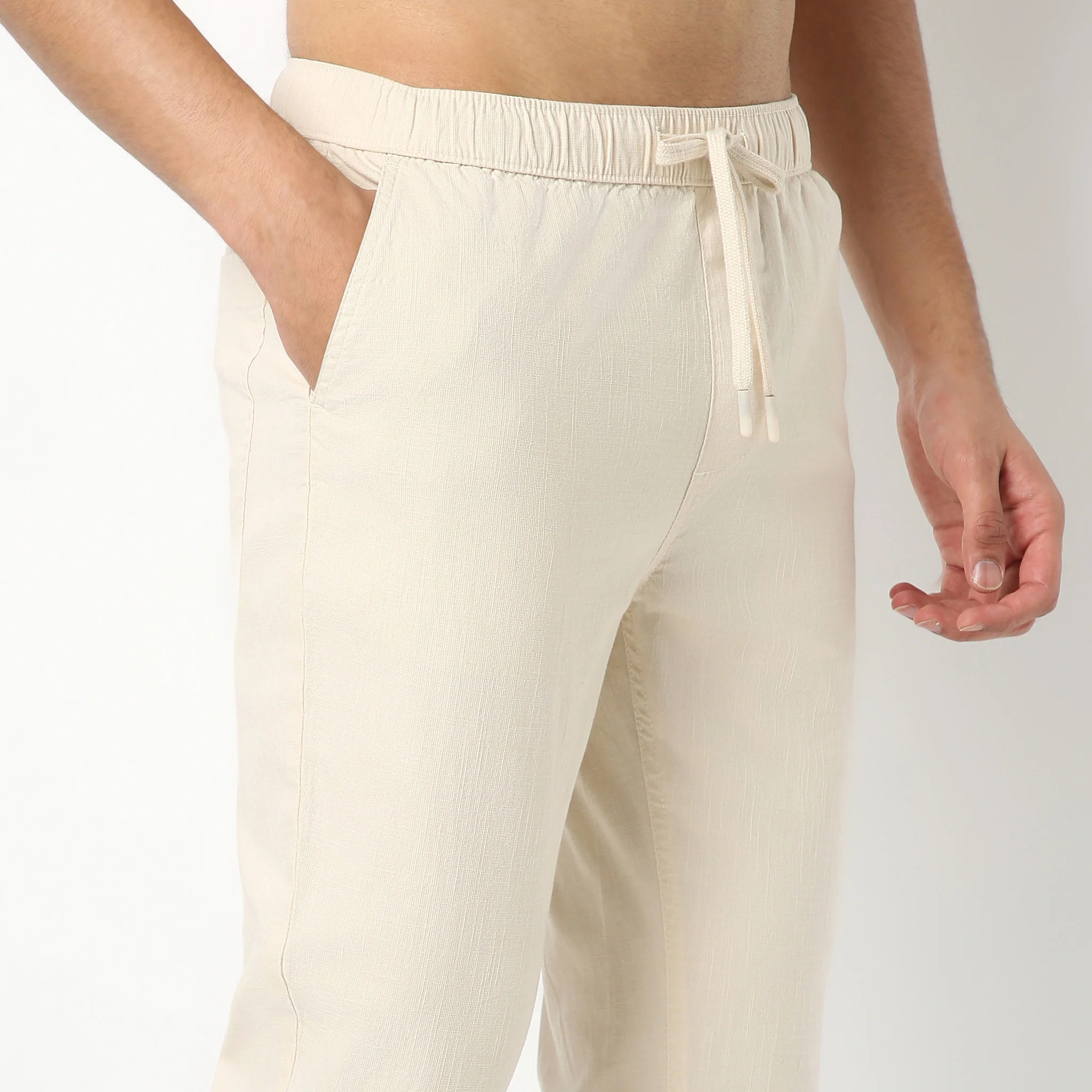 Retreatersᵉˣ - Ankle Length Lounge Pants Solid Structure Fabric - Image 19