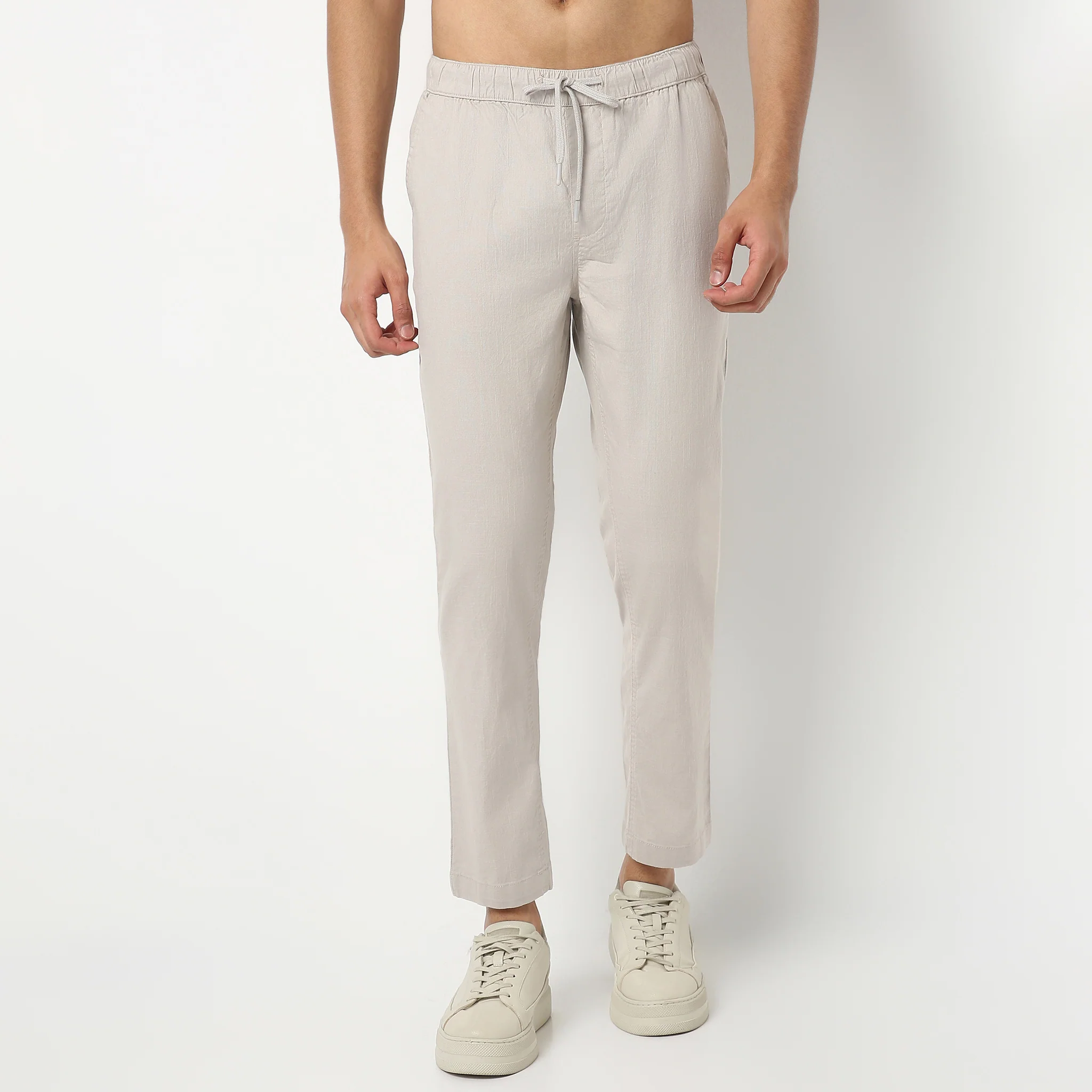 Retreatersᵉˣ - Ankle Length Lounge Pants Solid Structure Fabric - Image 22